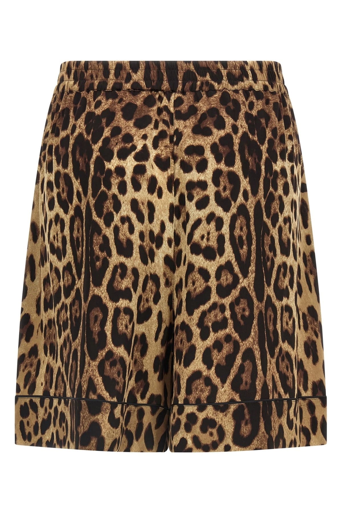 Dolce & Gabbana Dolce & Gabbana Leopard Print Silk Shorts