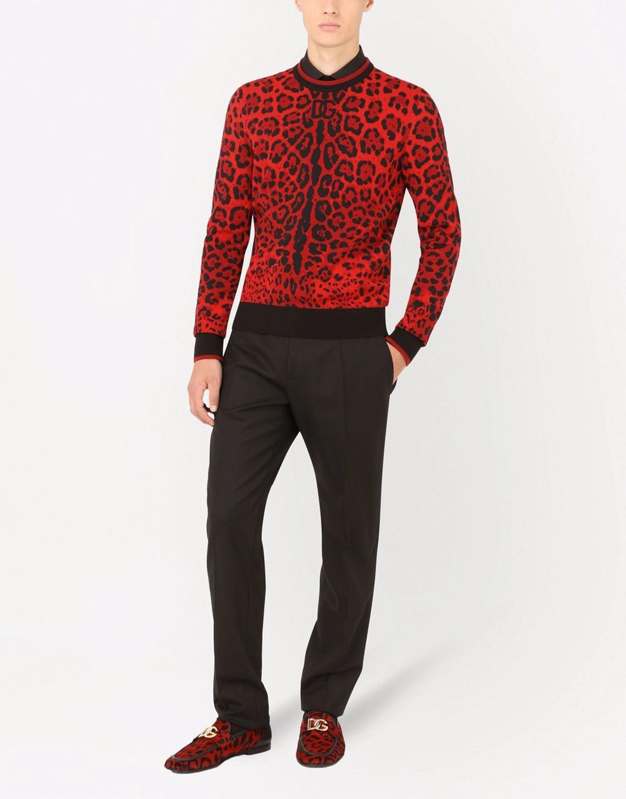 Dolce & Gabbana Leopard-Print Sweater