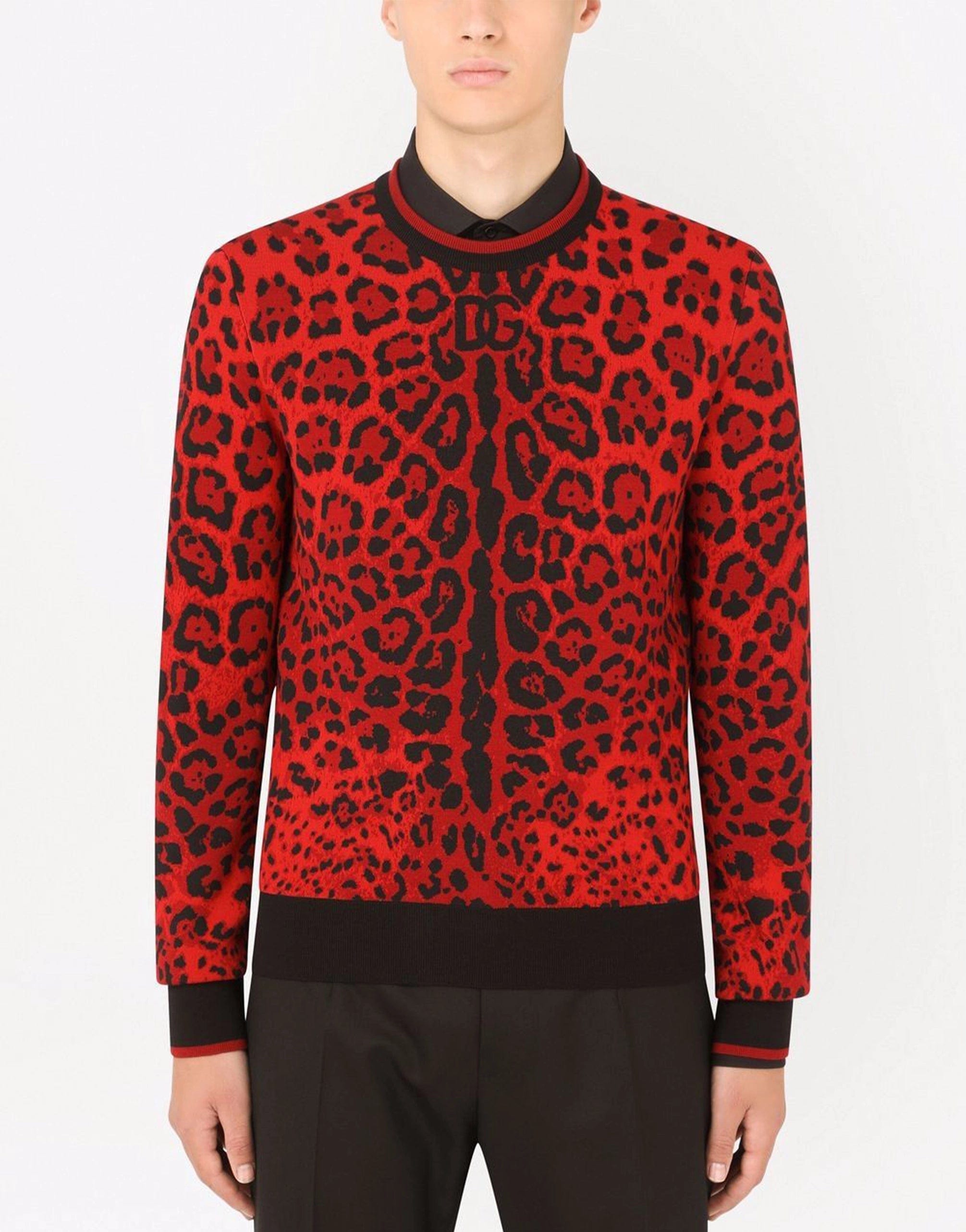 Dolce & Gabbana Leopard-Print Sweater