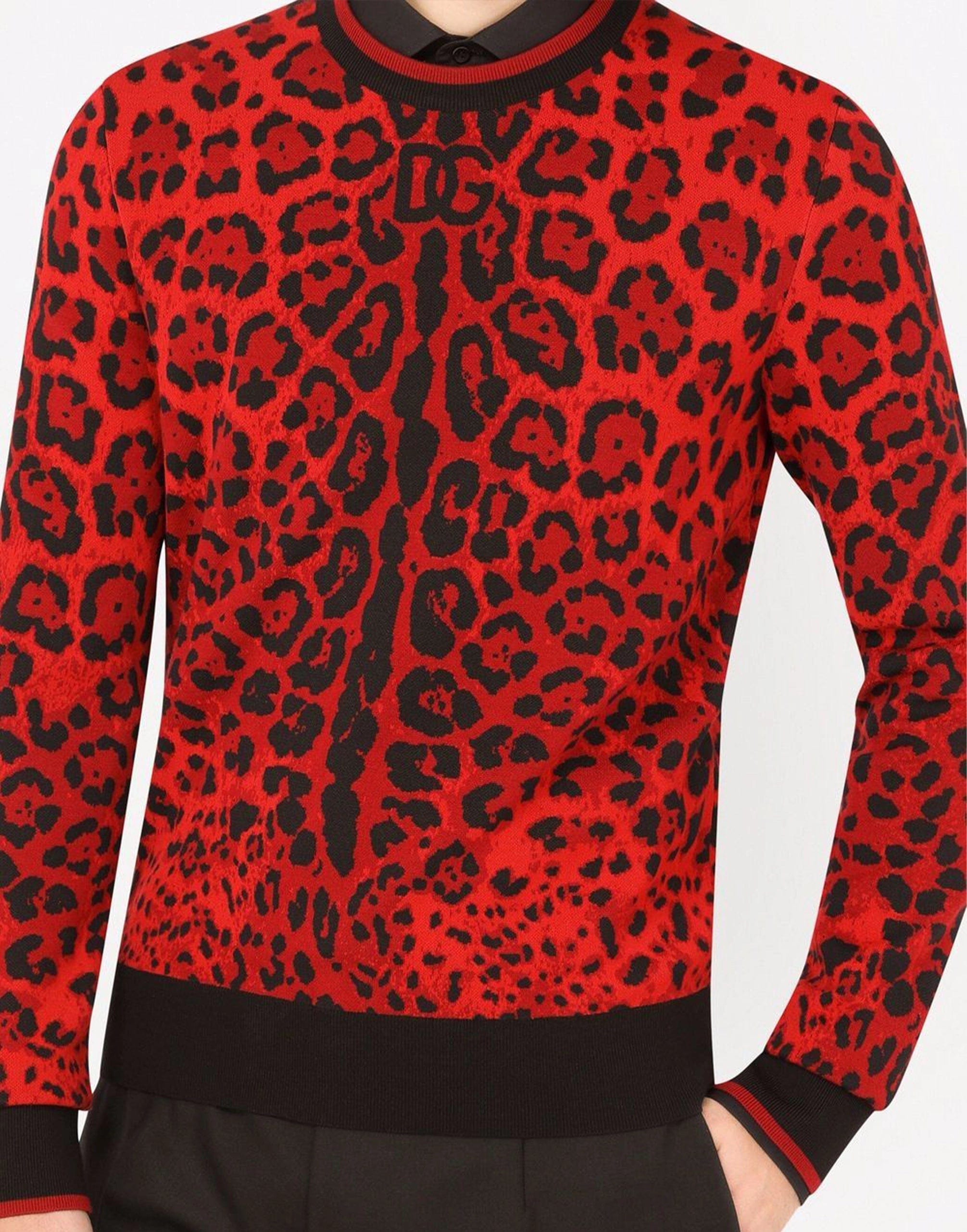 Dolce & Gabbana Leopard-Print Sweater