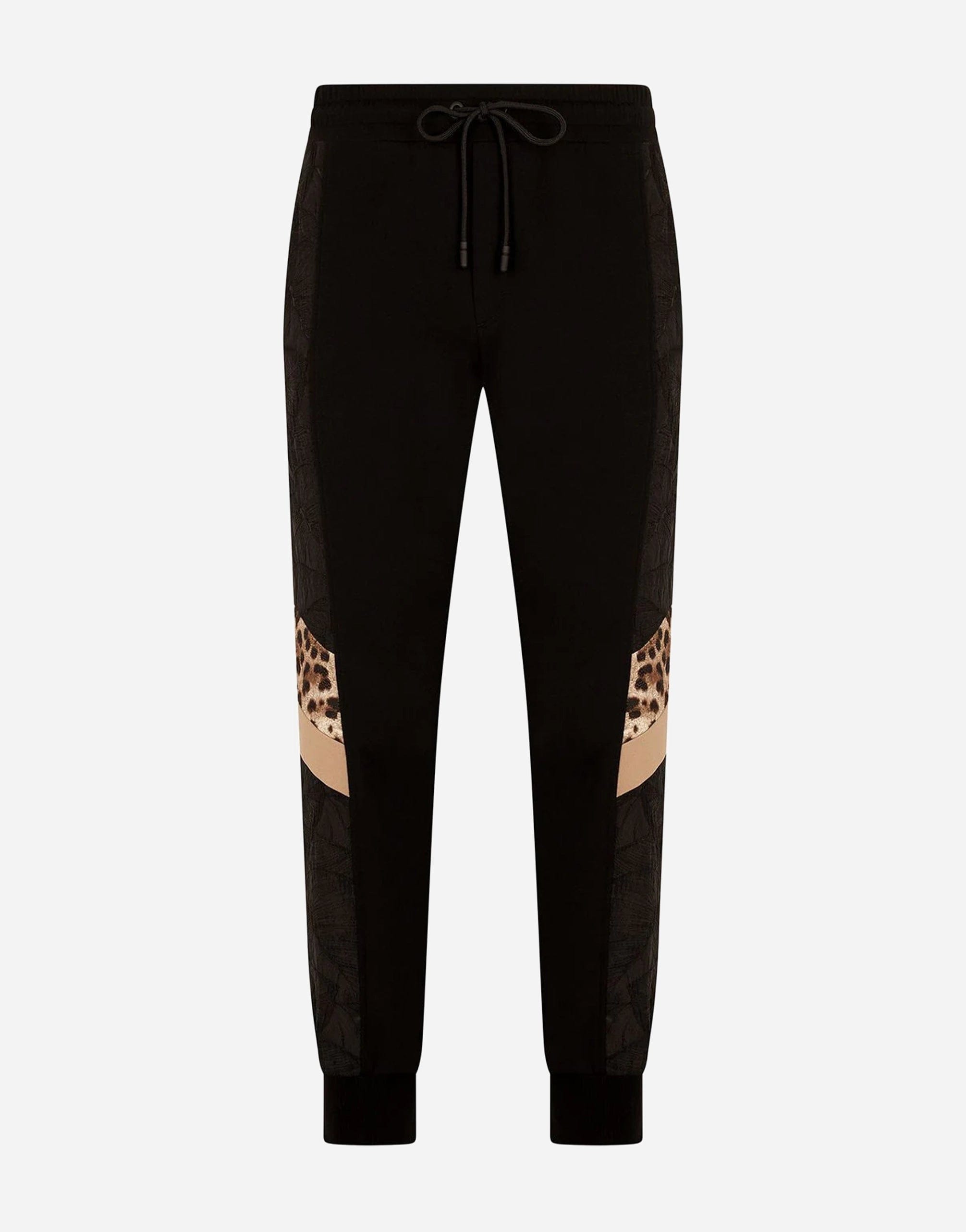 Dolce & Gabbana Black Polyester Skinny Jogger Men Pants