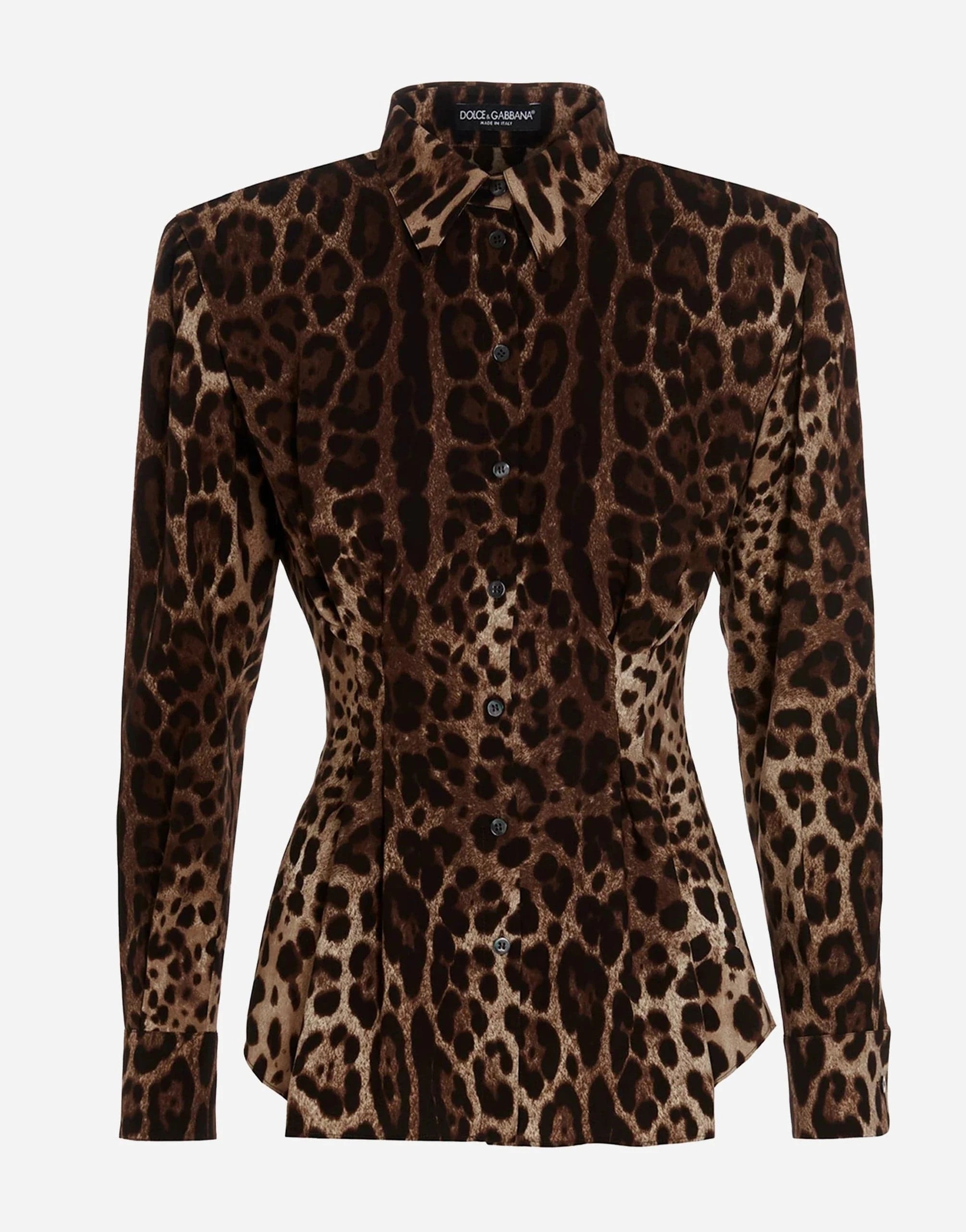 Dolce Gabbana Leopard Printed Silk Shirt Sendegaro PH