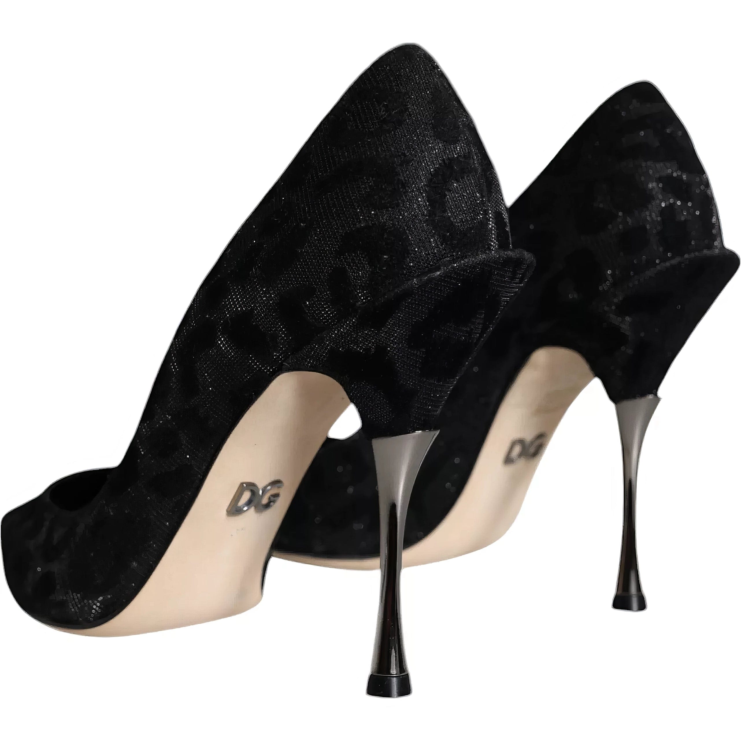 Dolce & Gabbana Leopard Pumps With Lurex Heels