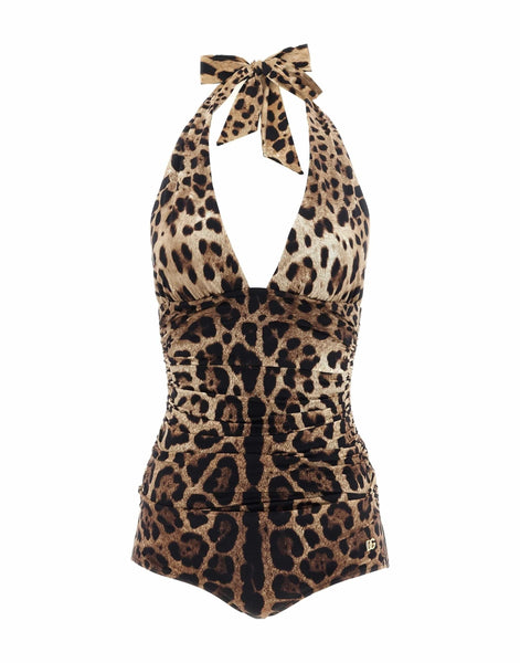 Dolce & Gabbana Leopardo One-Piece Swimsuit | Sendegaro