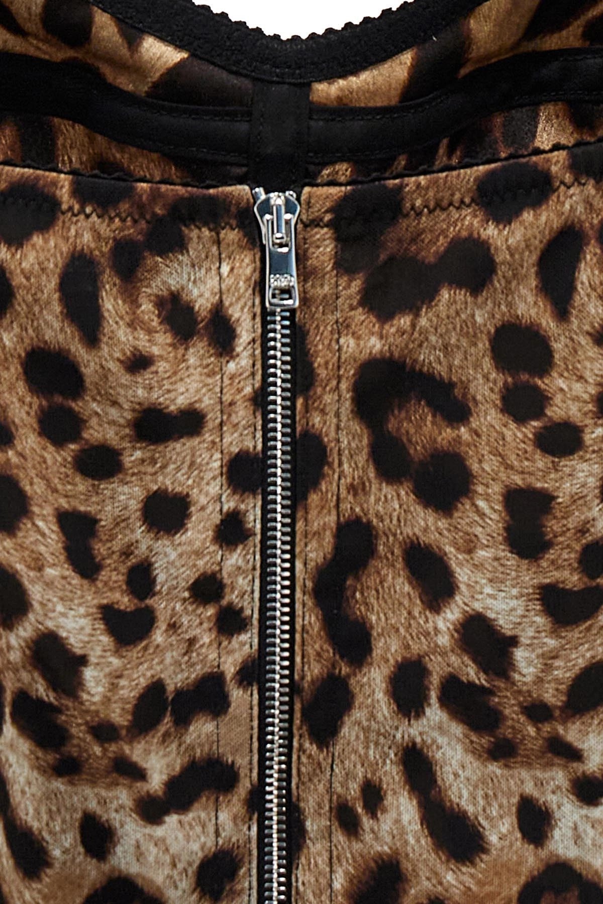 Dolce & Gabbana Leopardo Print Bustier Top