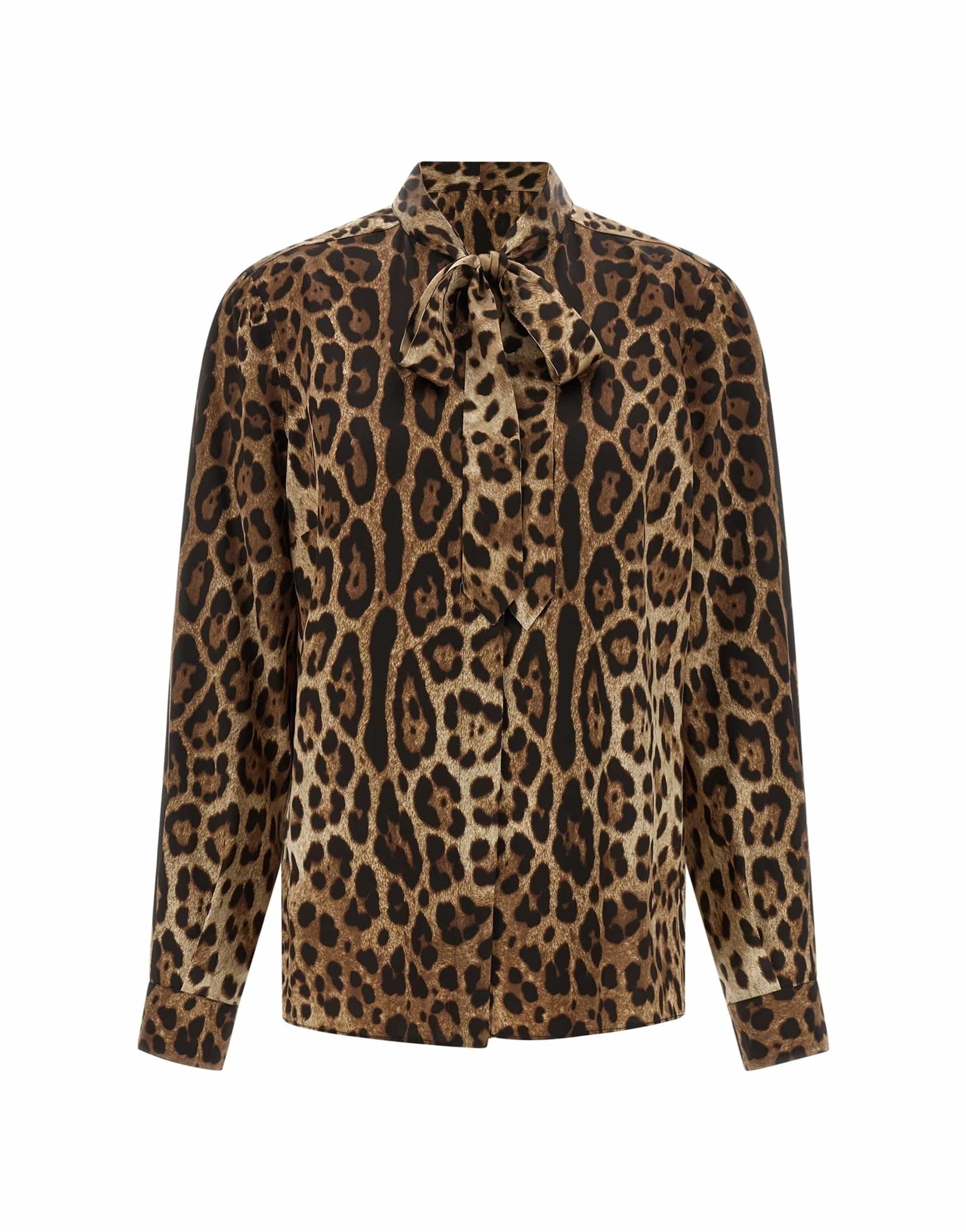 Dolce & Gabbana Dolce & Gabbana Leopardo Print Satin Shirt