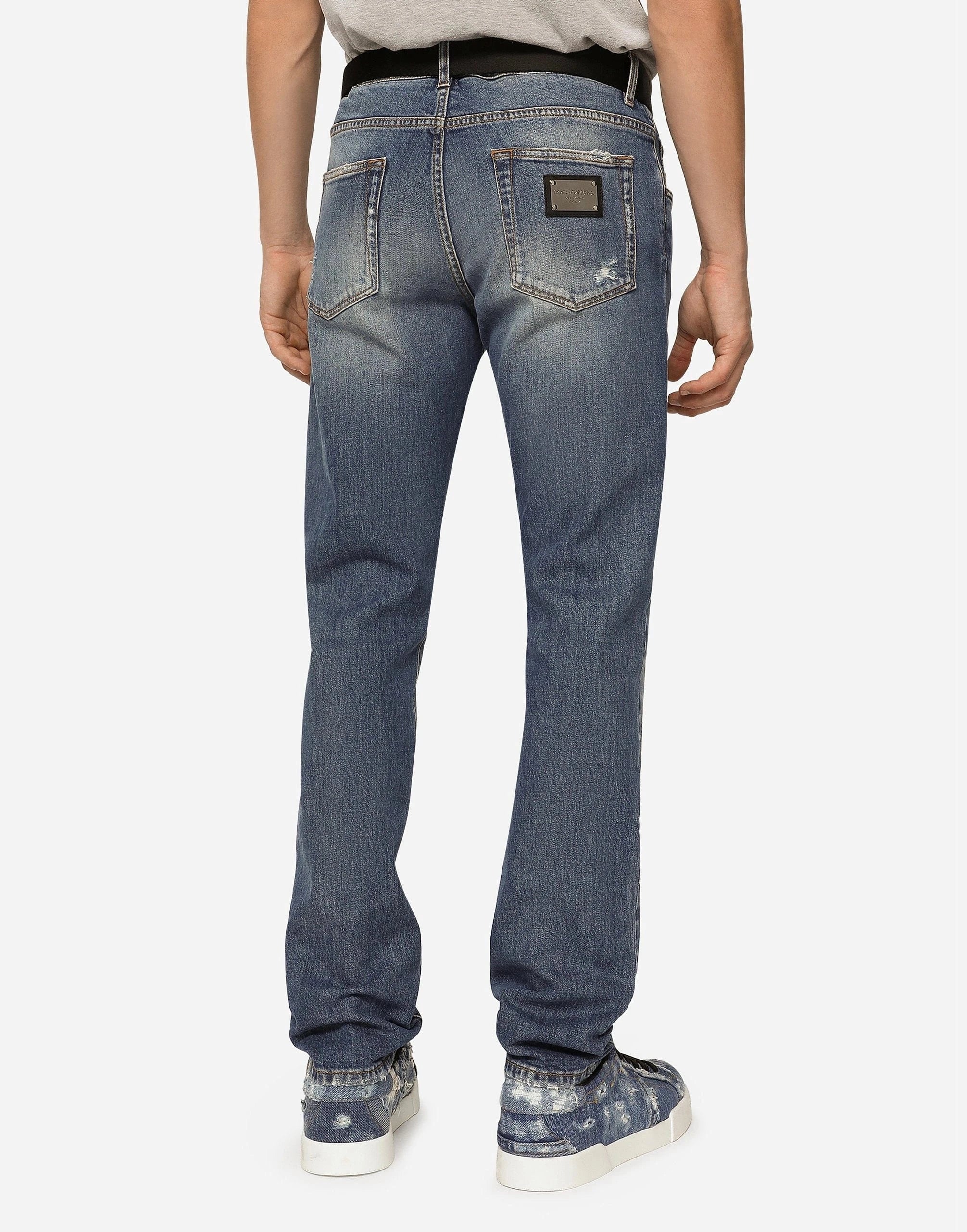 Dolce & Gabbana Light Blue Slim-Fit Jeans