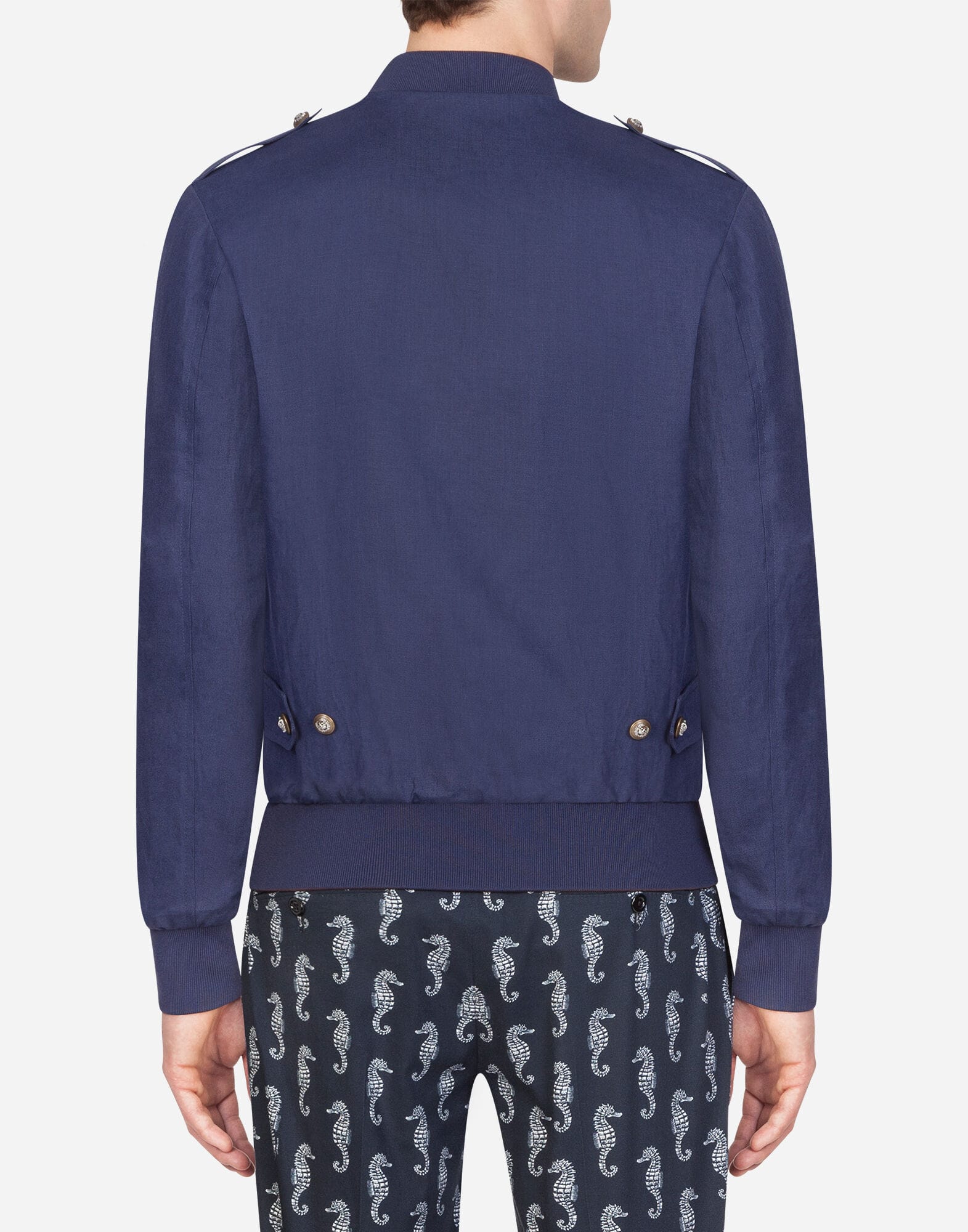 Dolce & Gabbana Dolce & Gabbana Linen Bomber Jacket