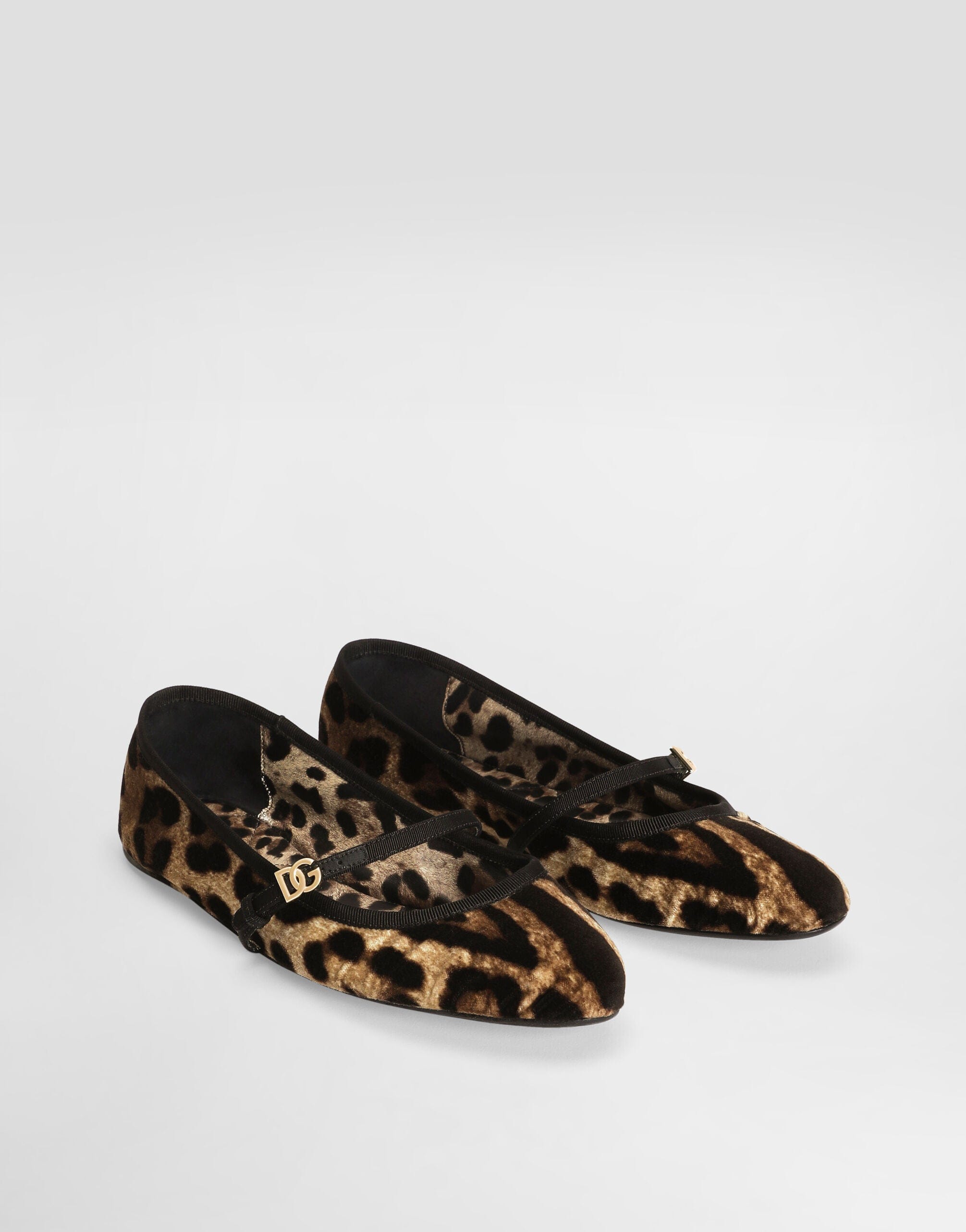 Dolce & Gabbana Logo-Buckle Ballerinas