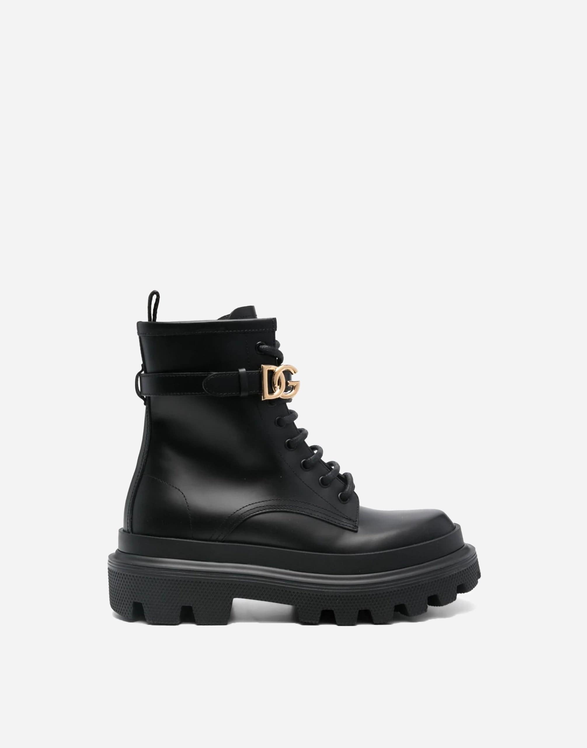 Dolce & Gabbana Logo-Buckle Boots