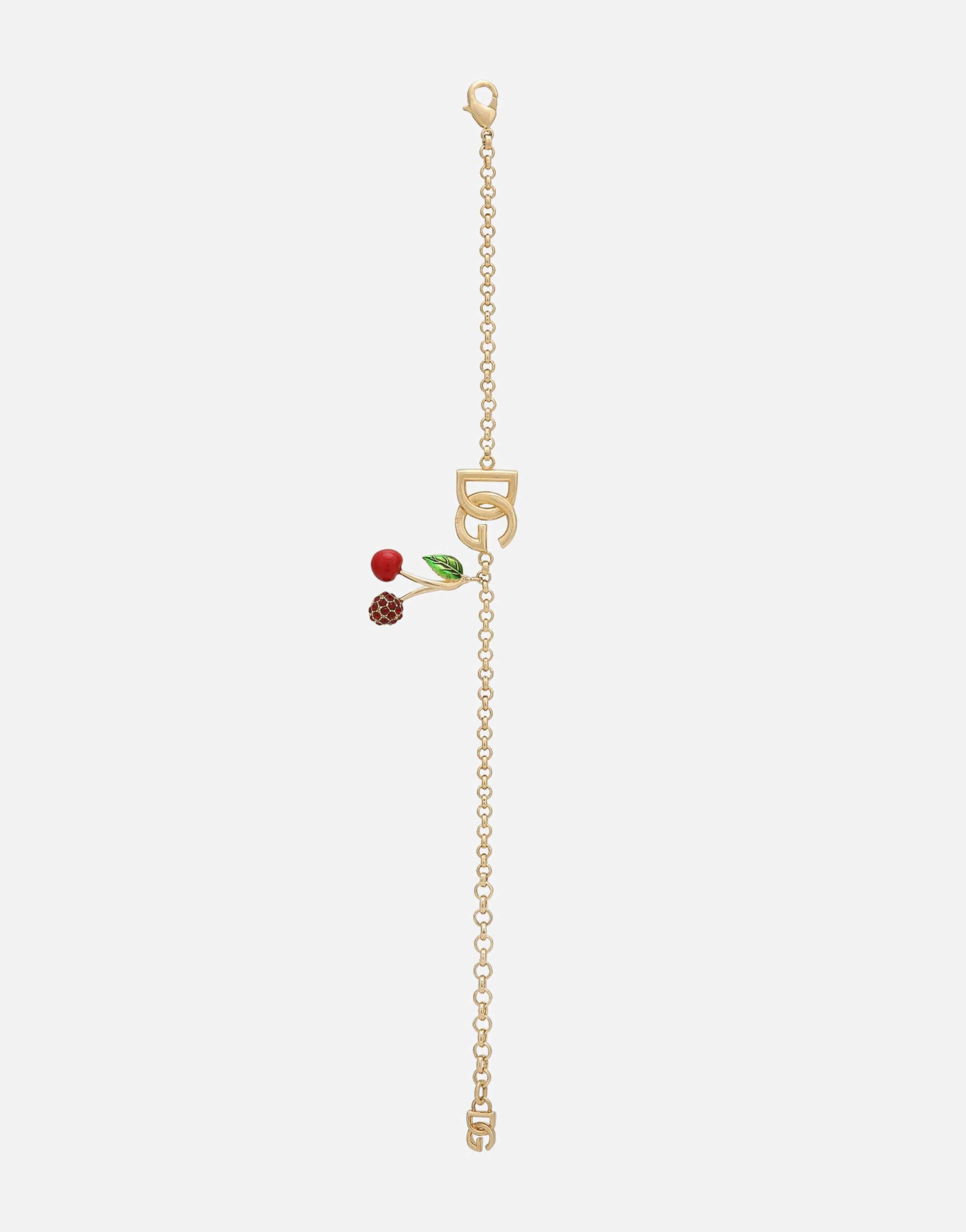 Dolce & Gabbana Logo-Charm Chain Bracelet