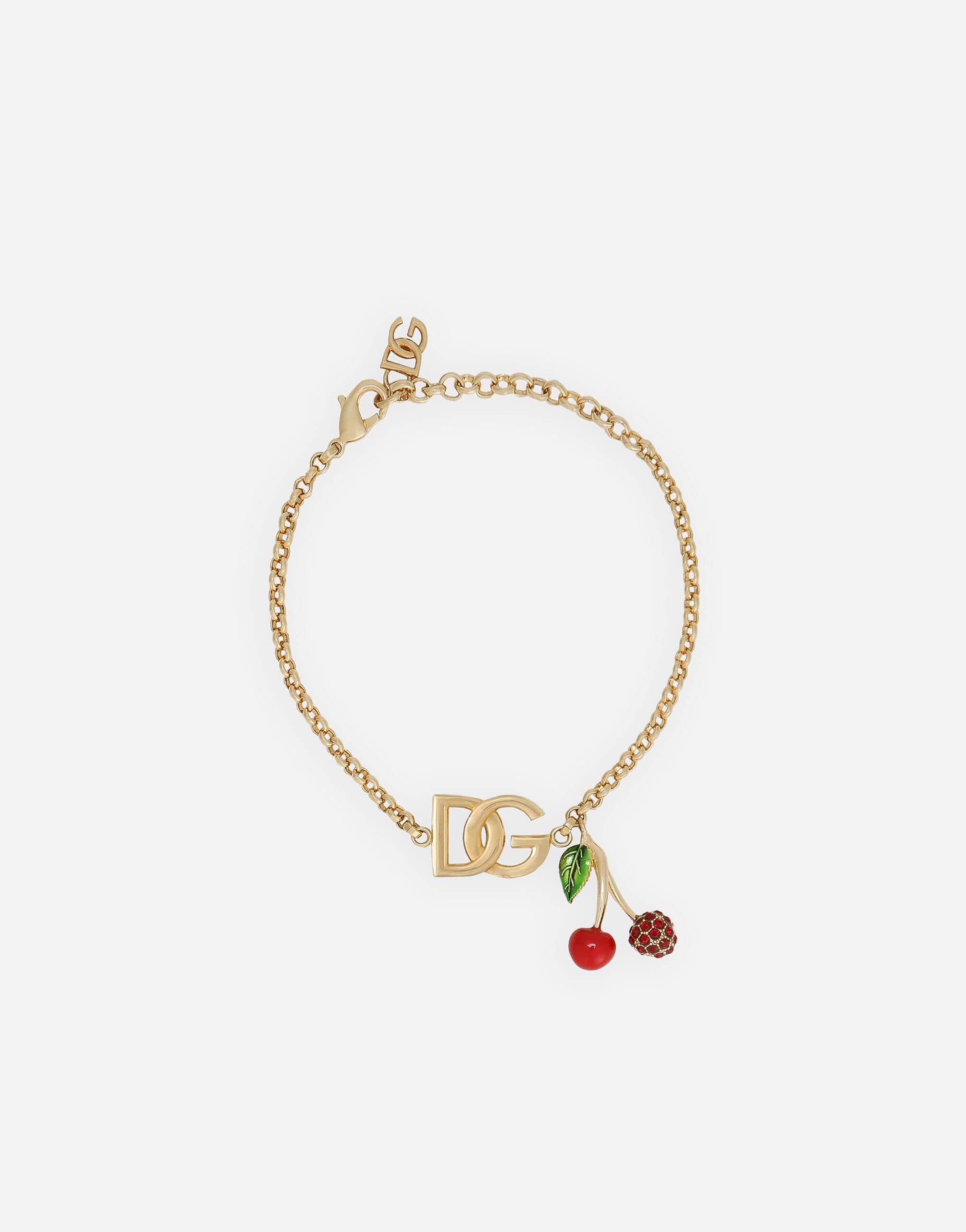 Dolce & Gabbana Logo-Charm Chain Bracelet