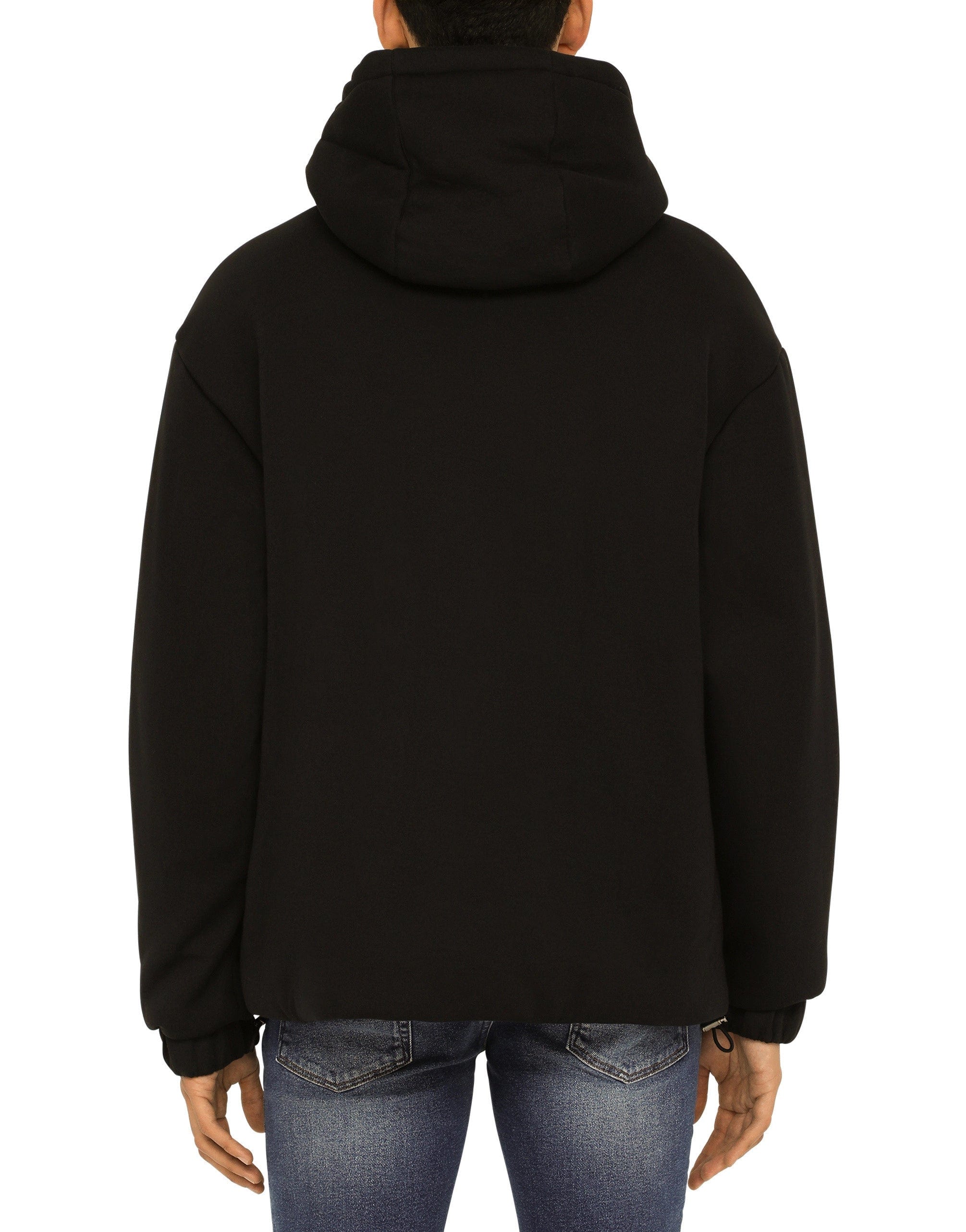 Dolce & Gabbana Logo Cotton Hooded Bomber Jacket