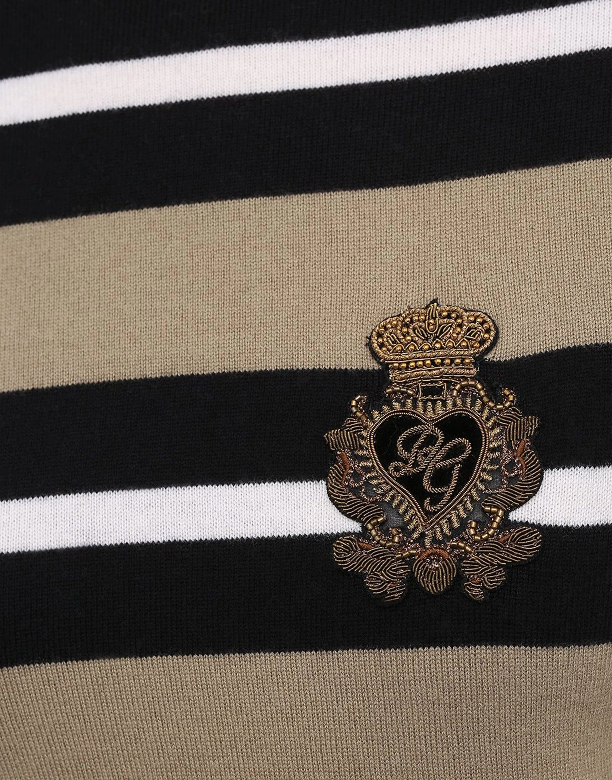 Dolce & Gabbana Logo Crest Patch Knitted Sweater