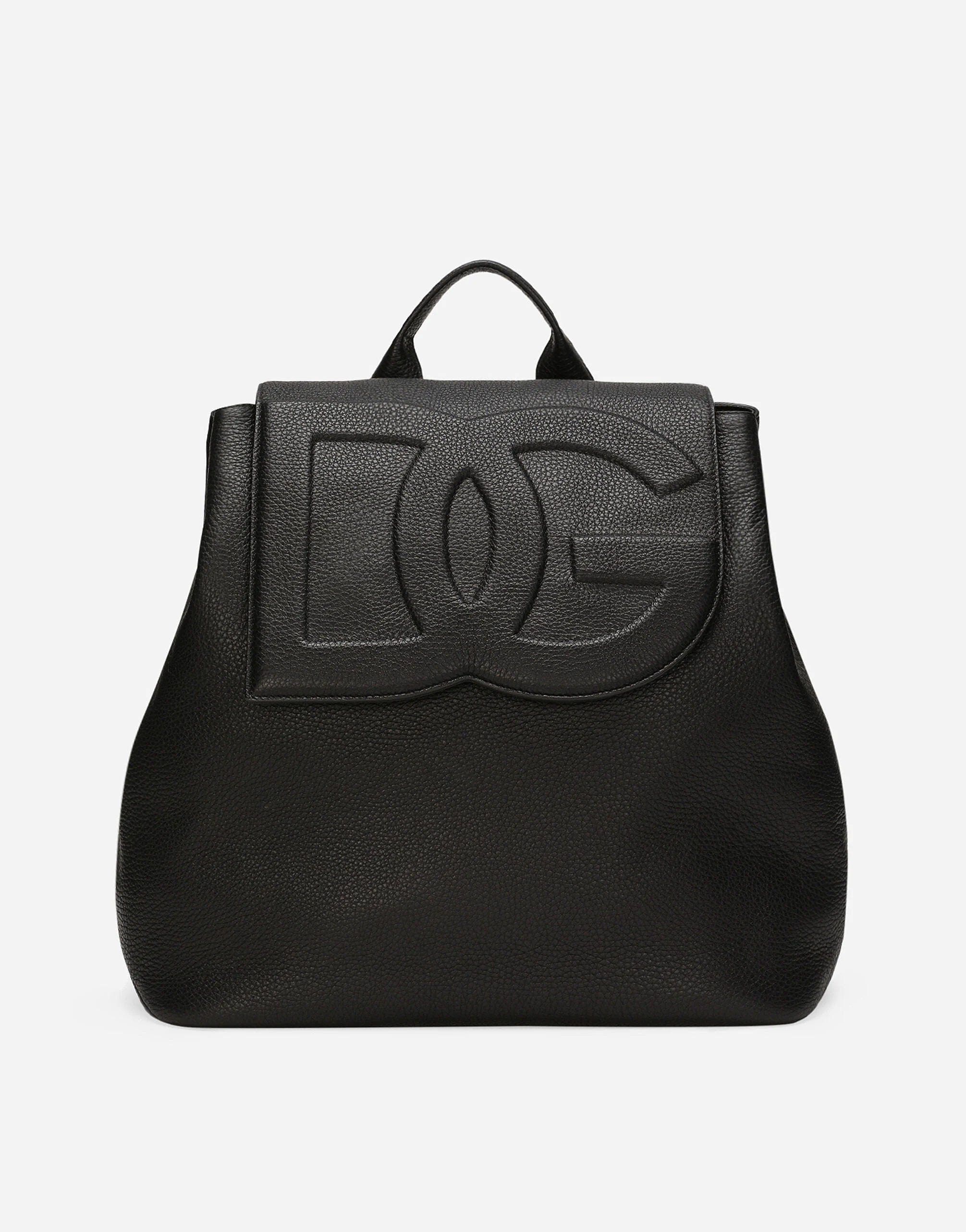 Dolce & Gabbana Logo-Embossed Leather-Blend Backpack