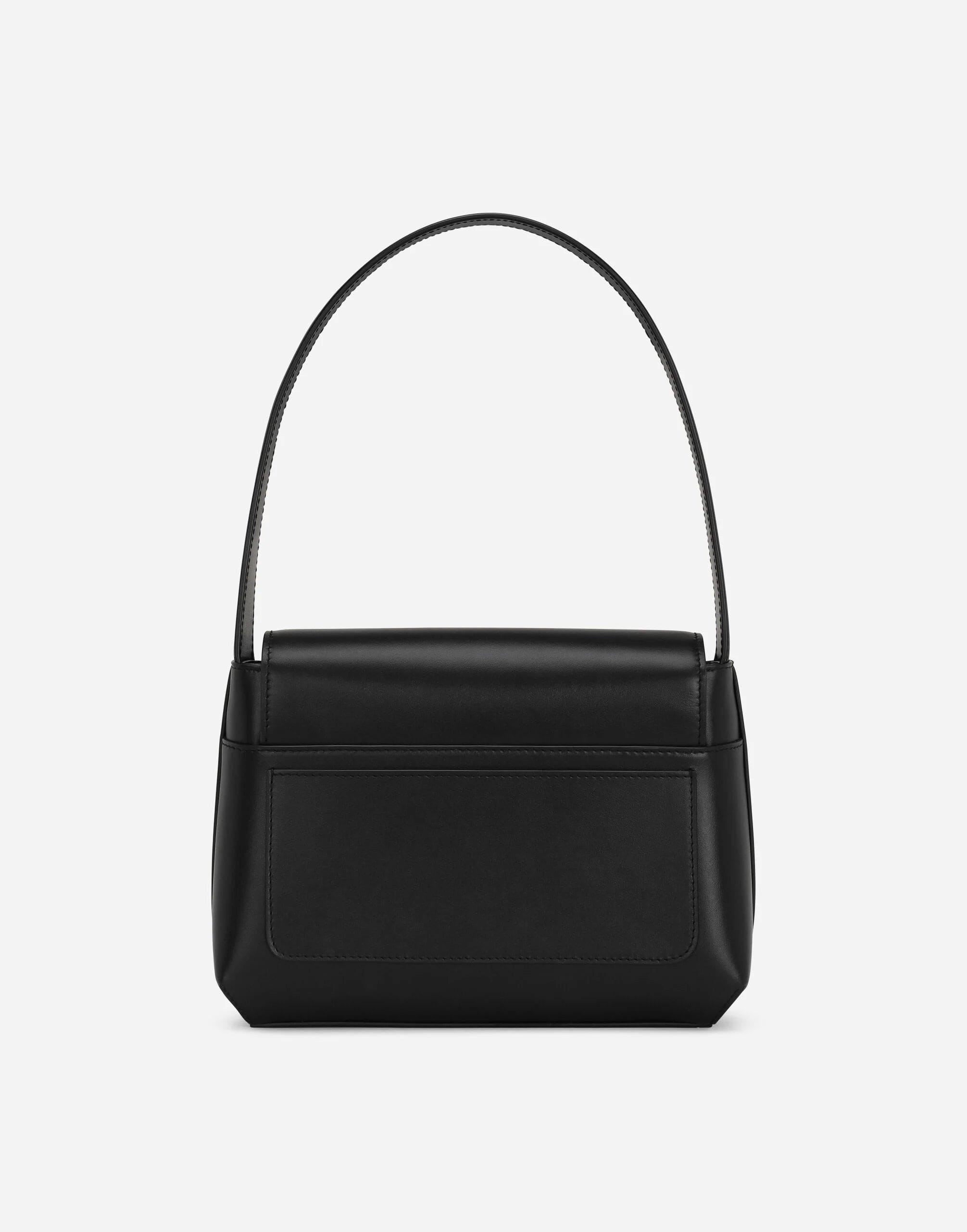 Dolce & Gabbana Logo-Embossed Leather Shoulder Bag