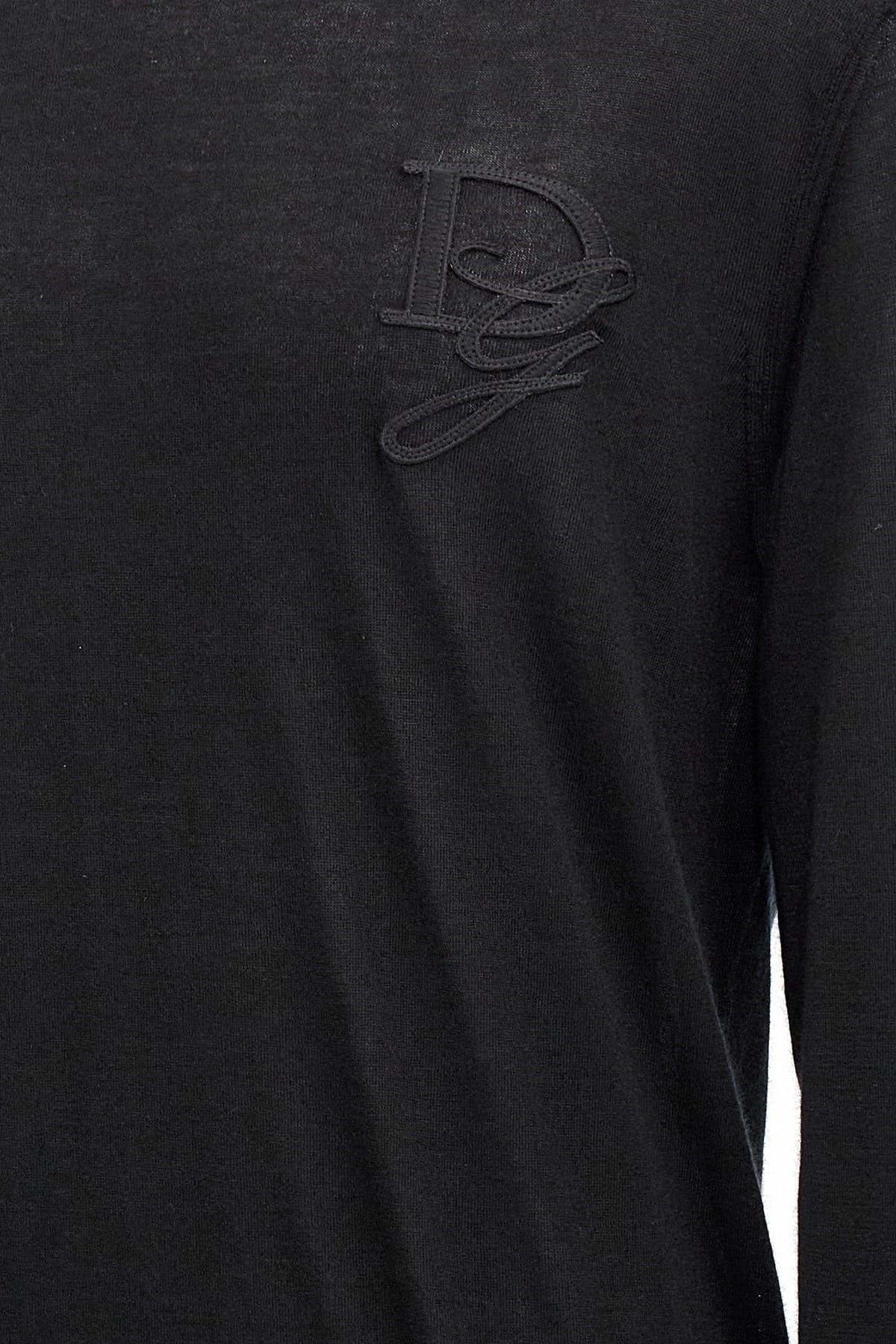 Dolce & Gabbana Logo Embroidered Cashmere Sweater | Sendegaro IT