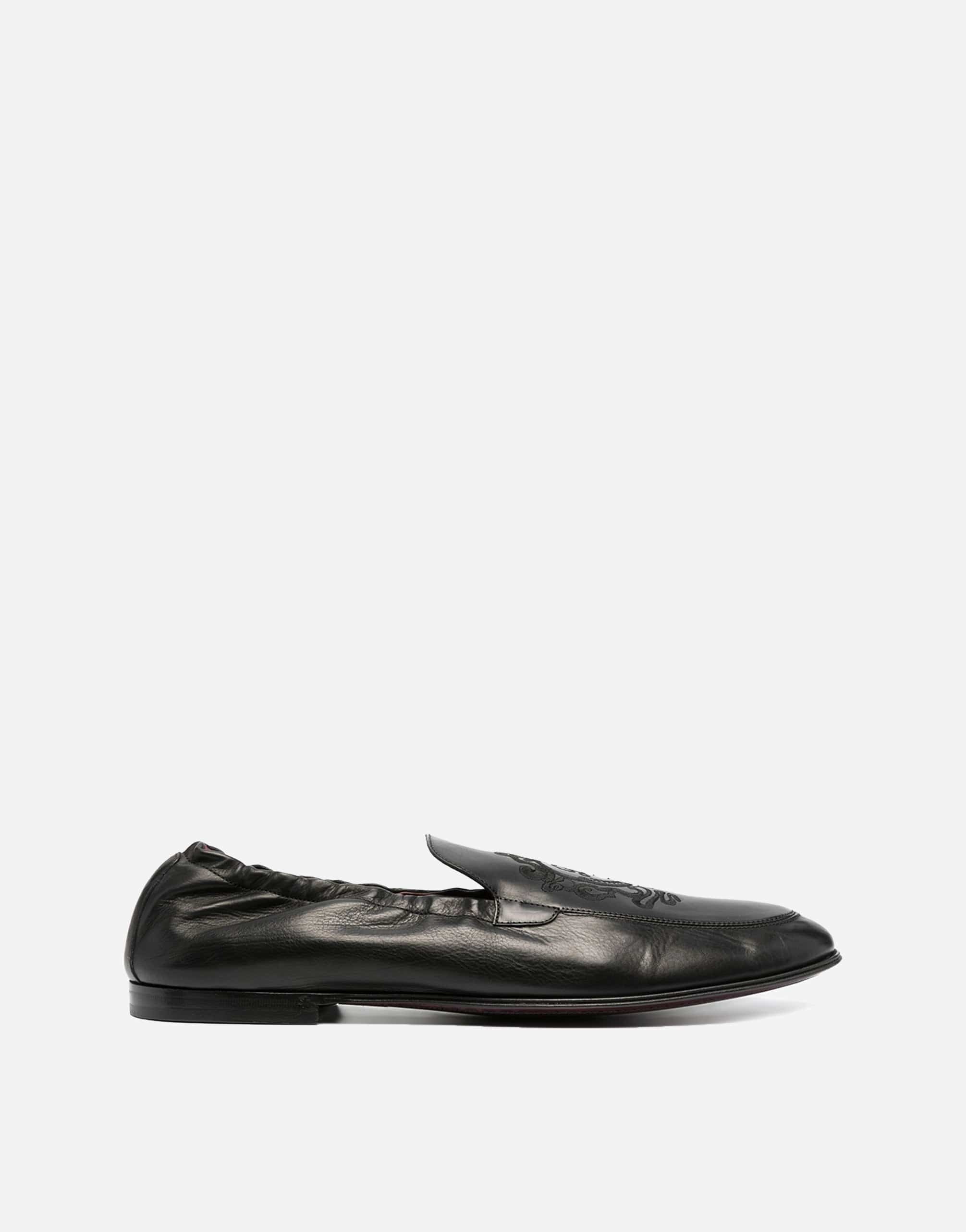 Dolce & Gabbana Logo-Embroidered Loafers