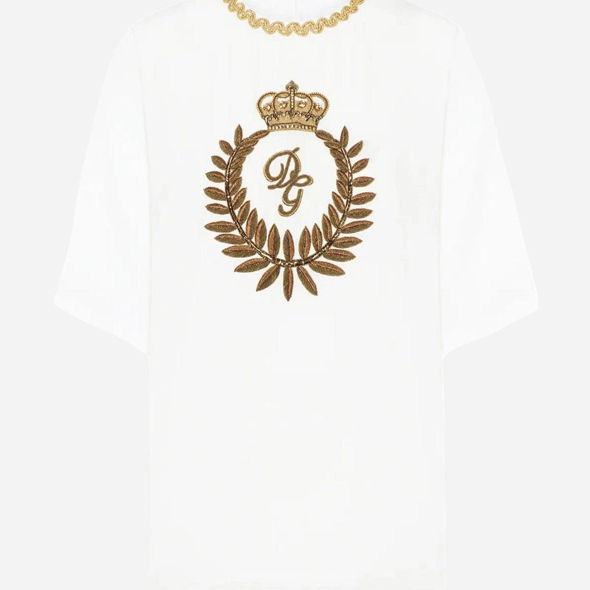Dolce & Gabbana Logo-Embroidered T-Shirt | Sendegaro Dolce & Gabbana Logo-Embroidered T-Shirt | Sendegaro