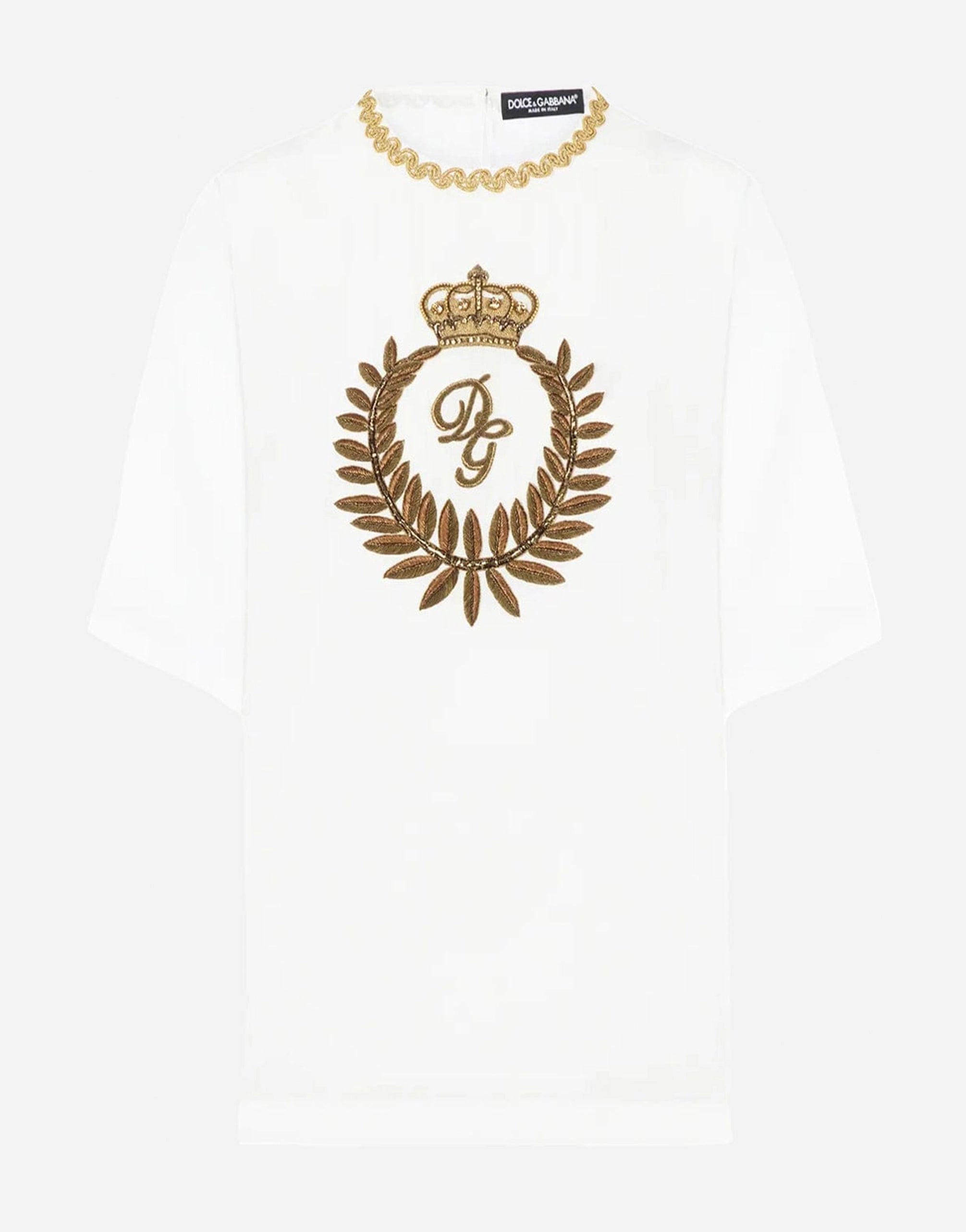Dolce & Gabbana Logo-Embroidered T-Shirt