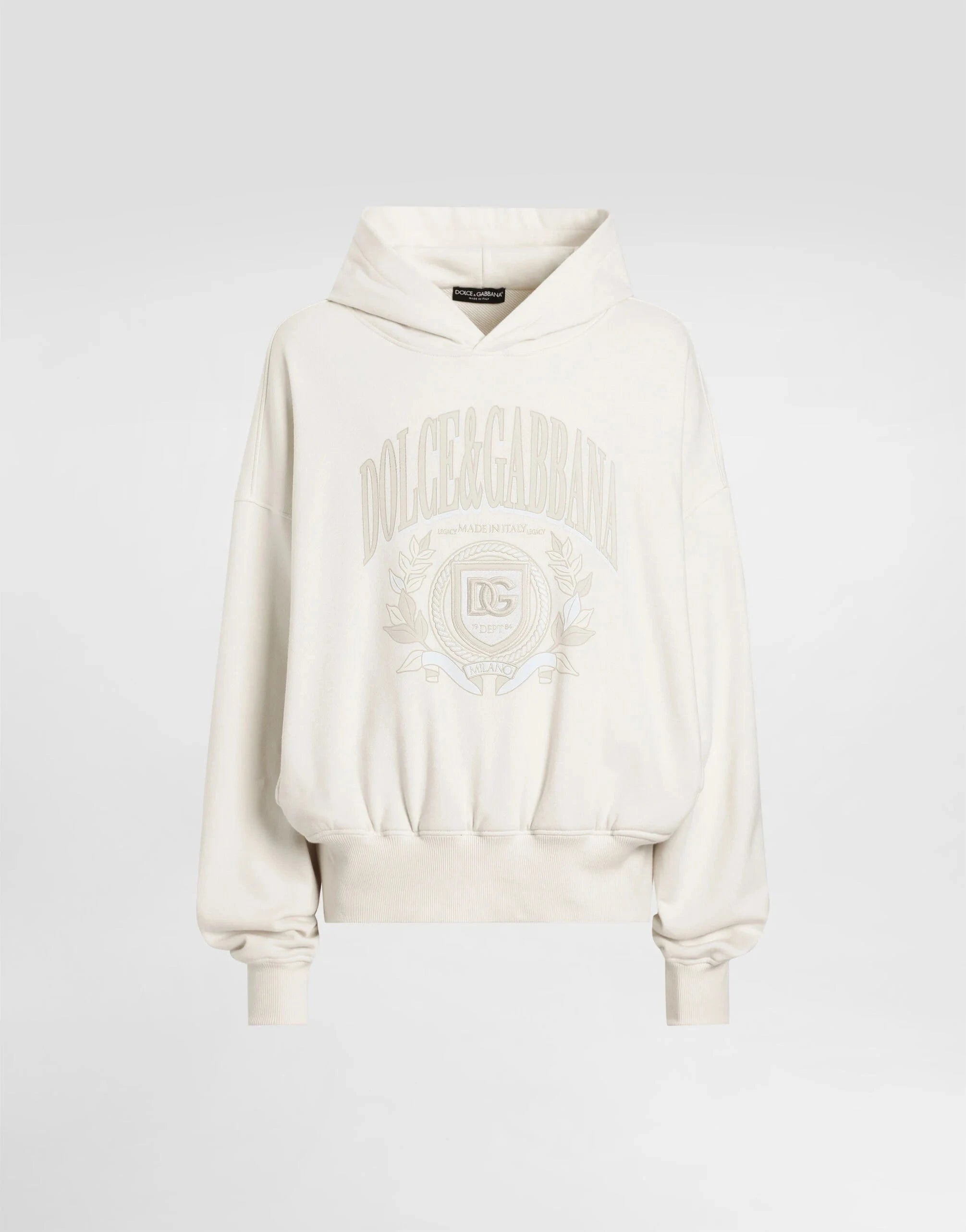 Dolce & Gabbana Logo Embroidery Oversized Hoodie