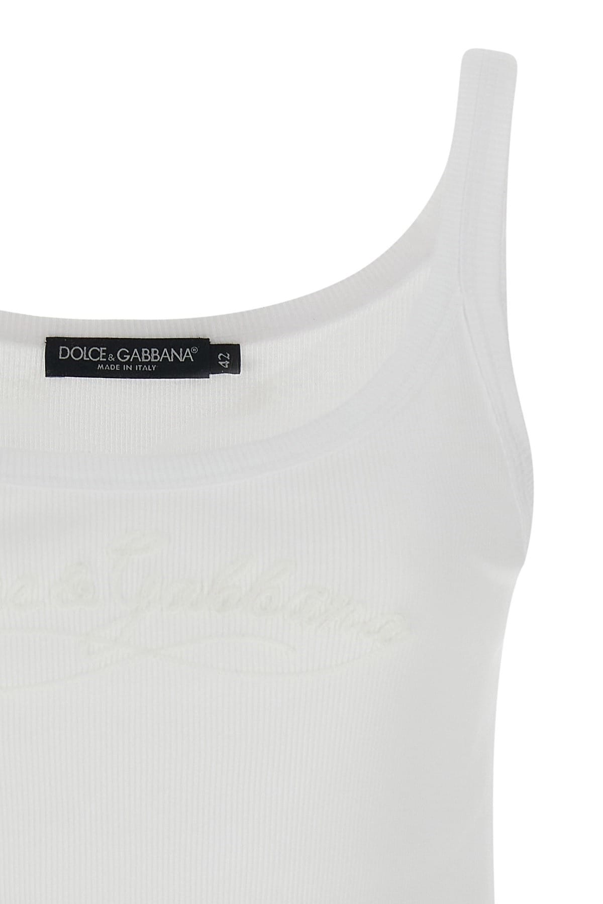 Dolce & Gabbana Dolce & Gabbana Logo Embroidery Tank Top