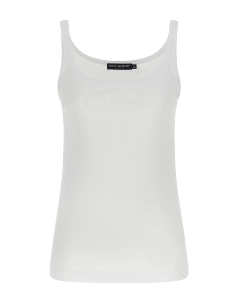 Dolce & Gabbana Logo Embroidery Tank Top | Sendegaro ZA