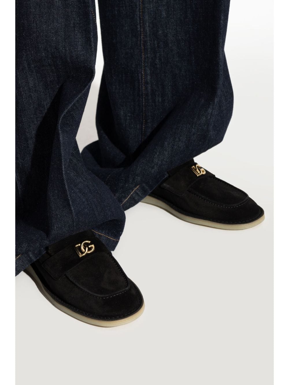 Dolce & Gabbana Logo-Lettering Loafers