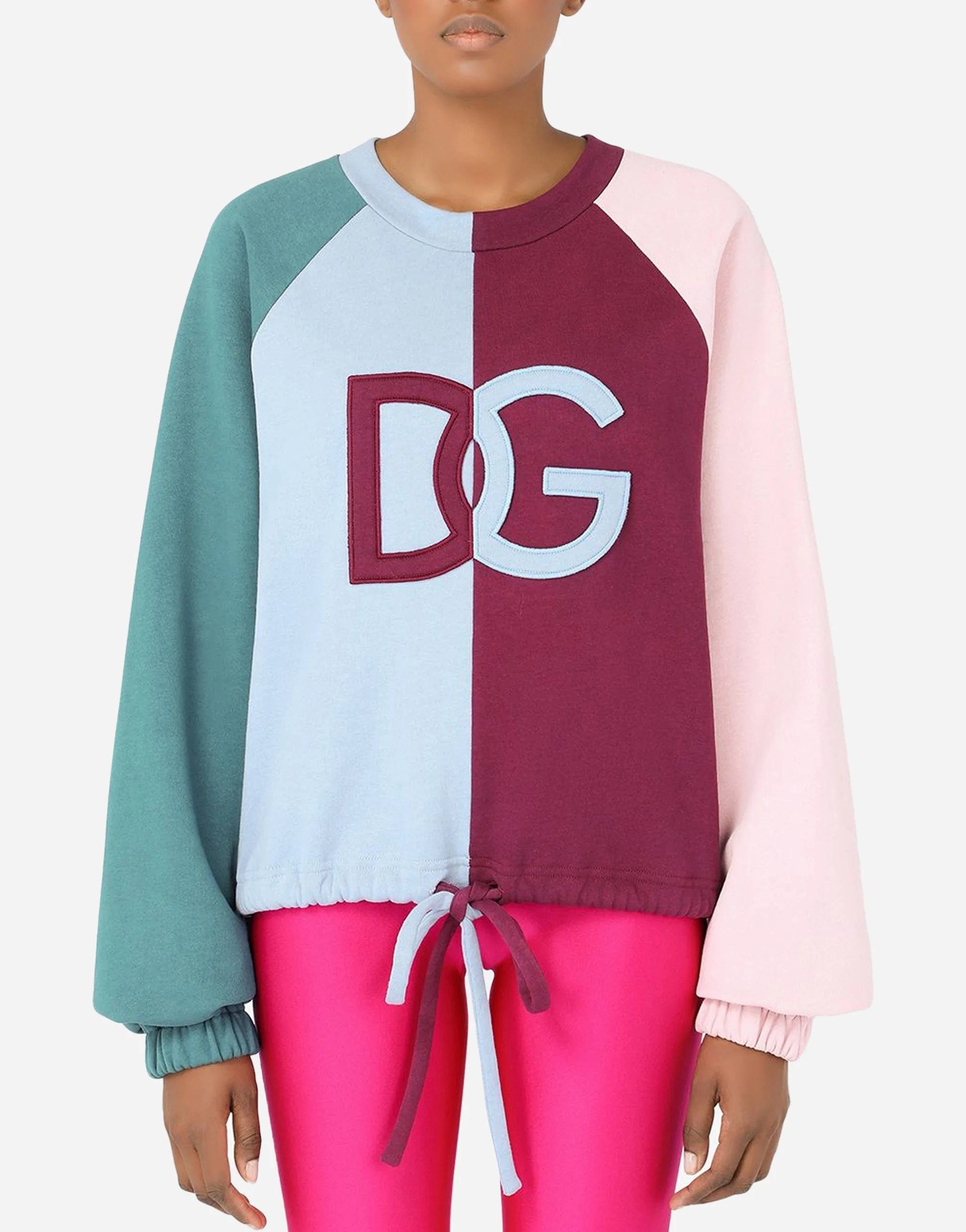 Dolce & Gabbana Logo Panelled Sweatshirt