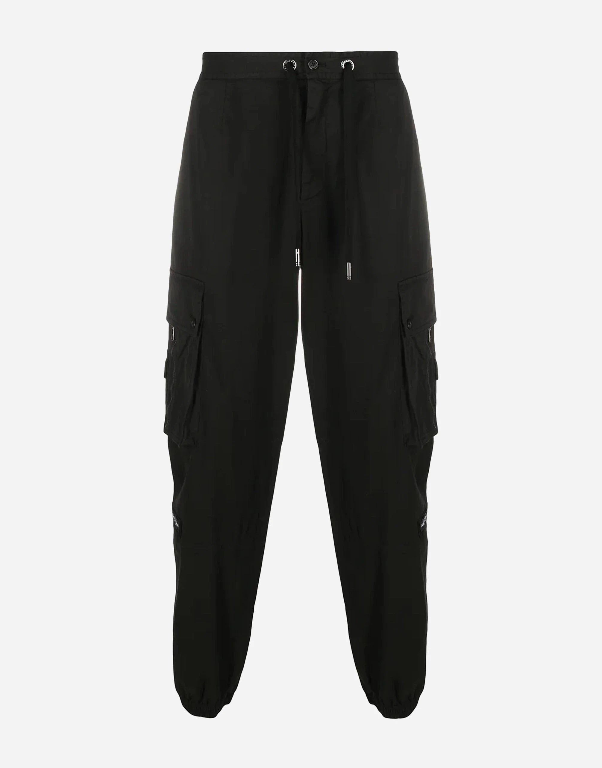 Dolce & Gabbana Logo Patch Cotton Cargo Pants