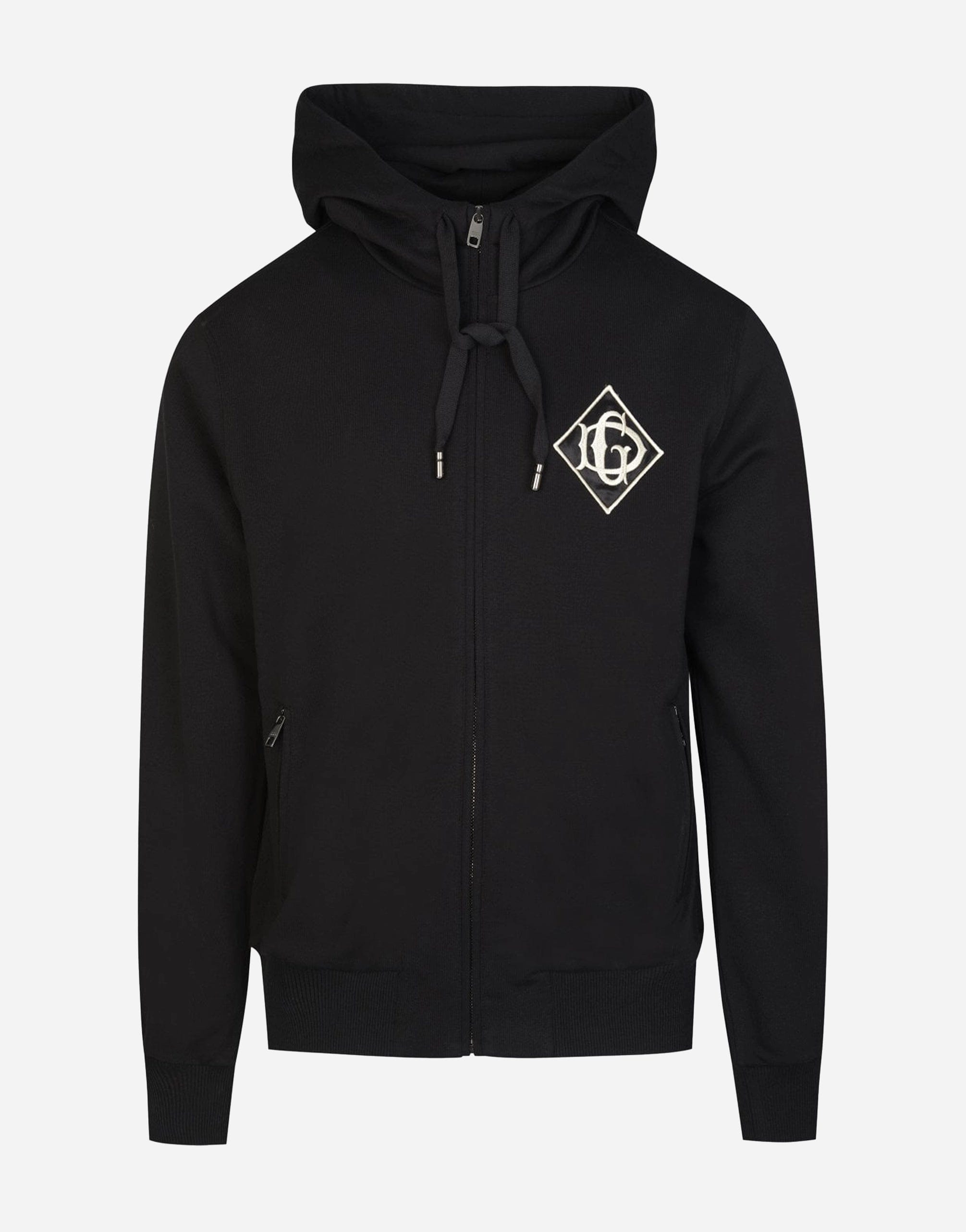 Dolce & Gabbana Logo Patch Cotton Hoodie