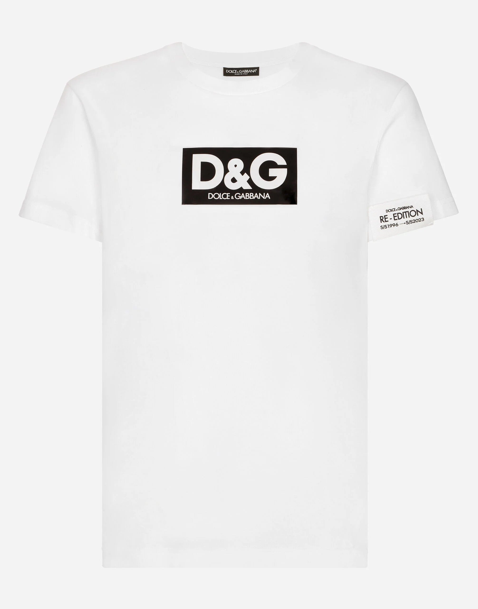 Dolce & Gabbana Logo-Patch Cotton T-Shirt