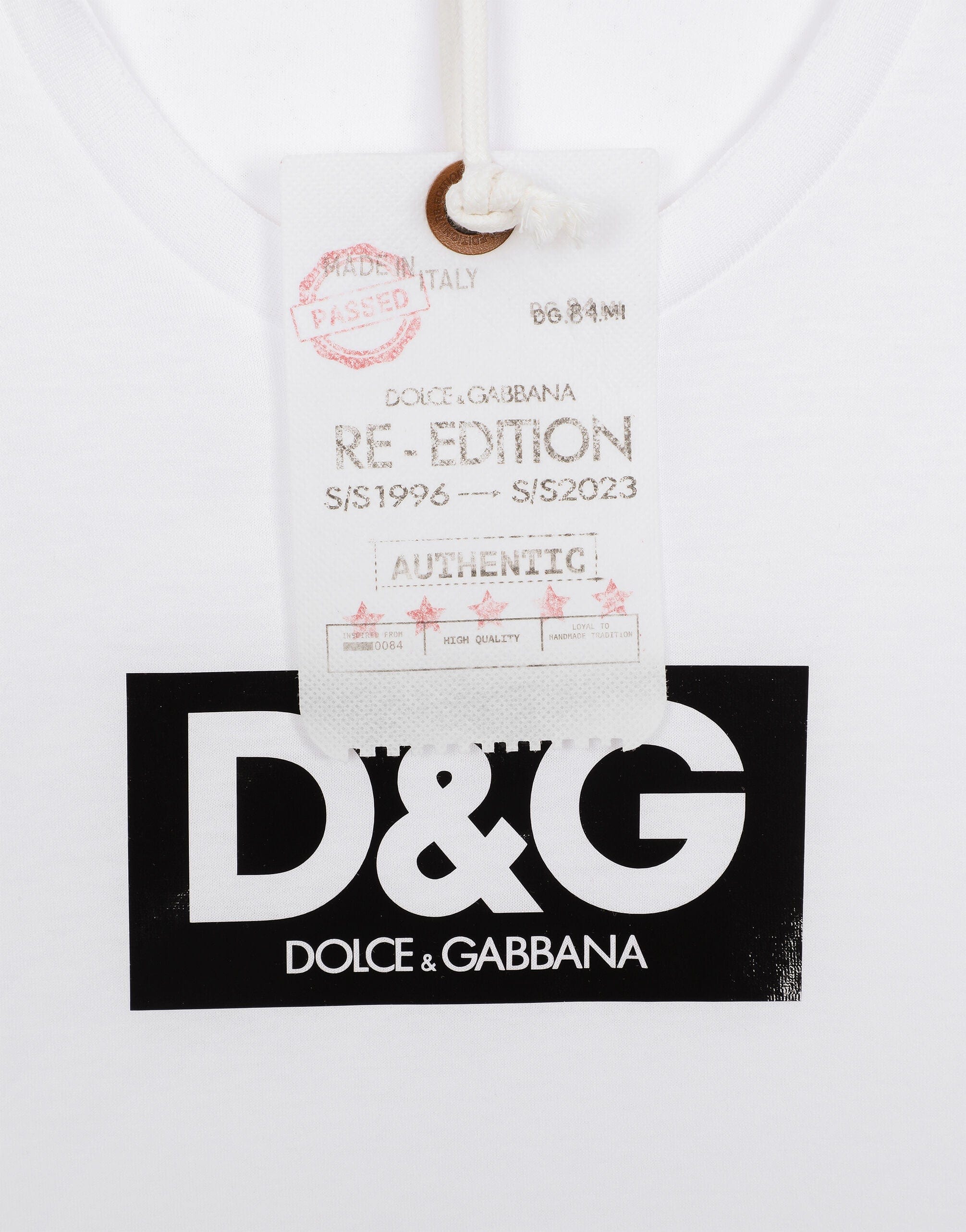 Dolce & Gabbana Logo-Patch Cotton T-Shirt