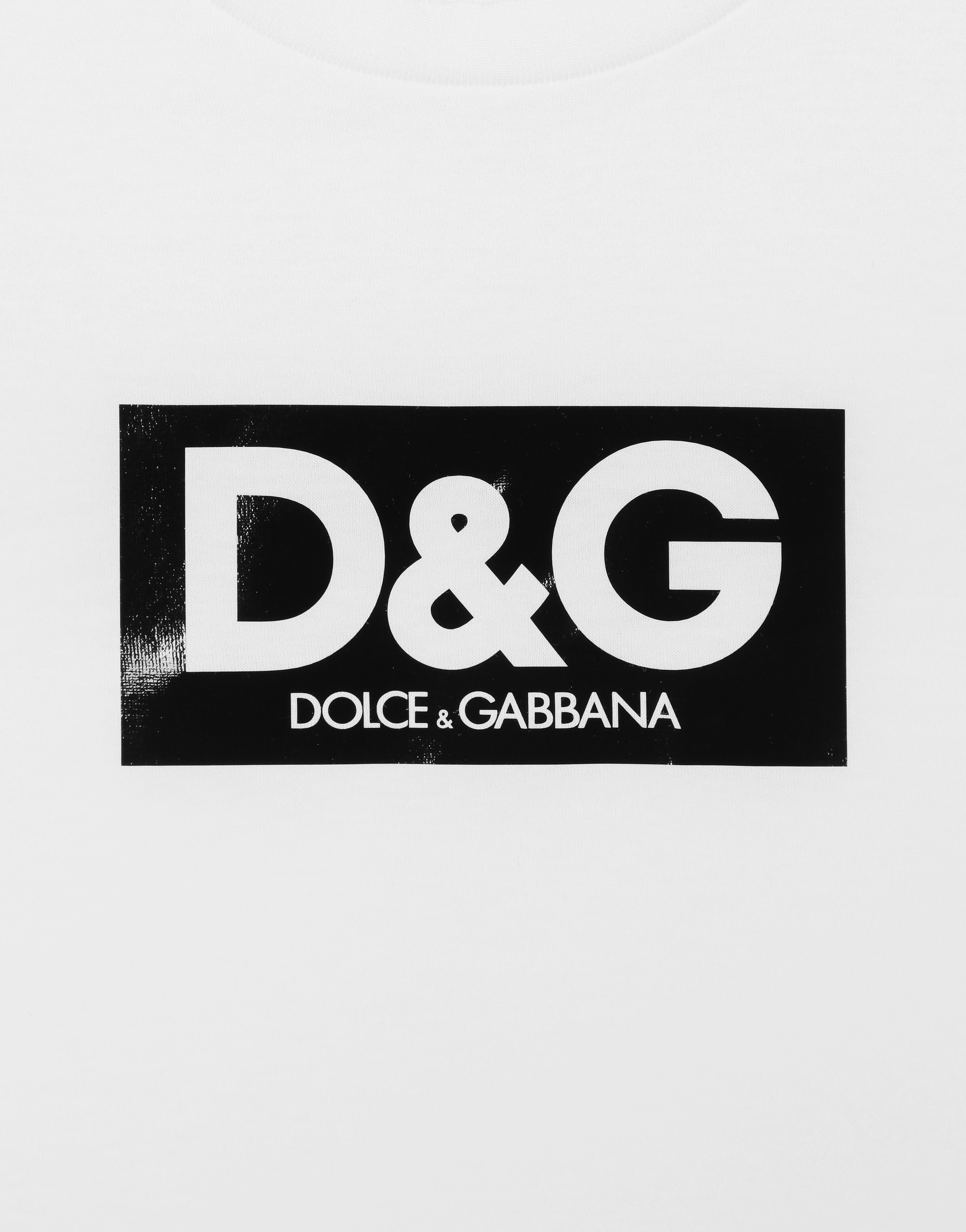 Dolce & Gabbana Logo-Patch Cotton T-Shirt