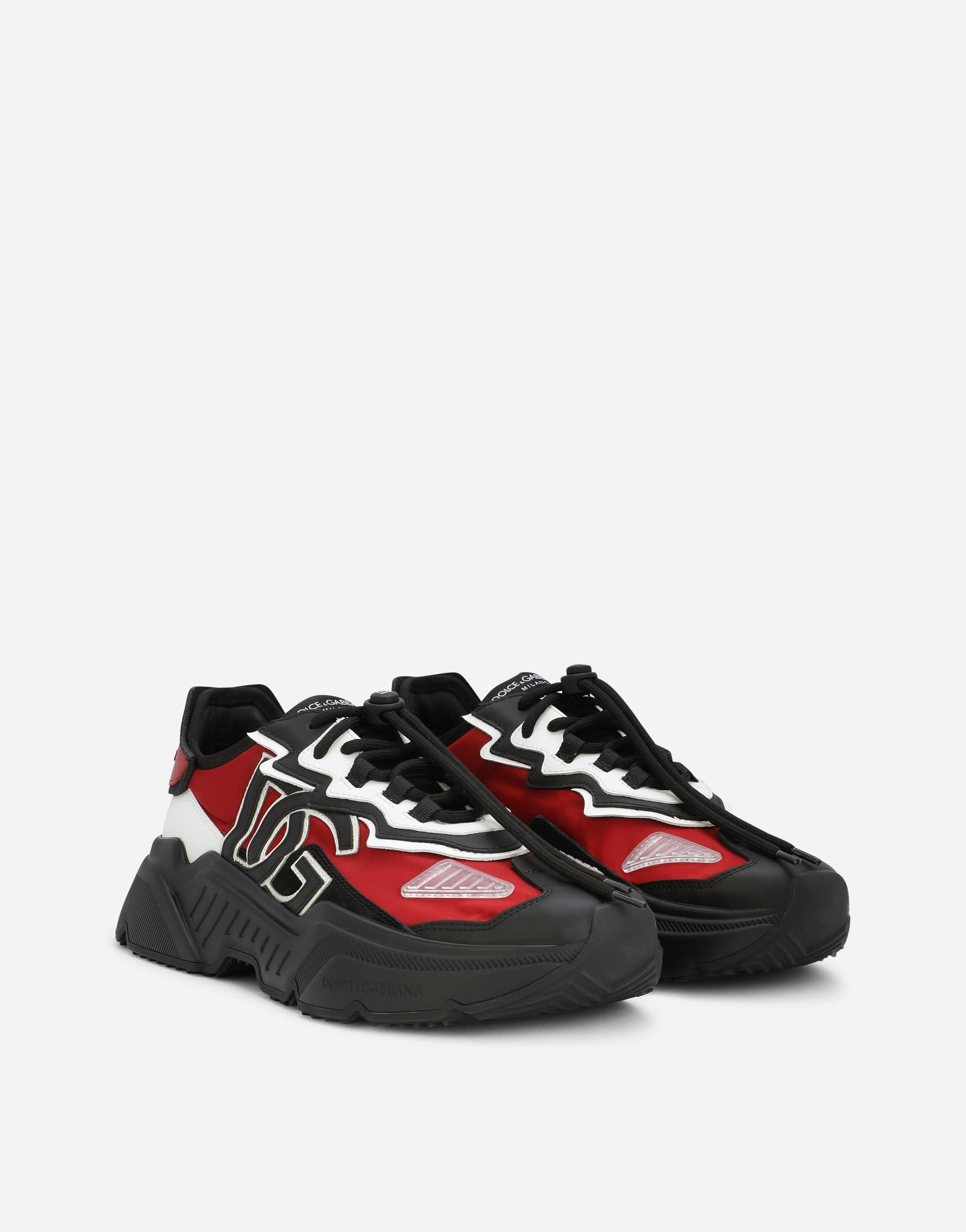 Dolce & Gabbana Logo Patch Mixed-Material Daymaster Sneakers