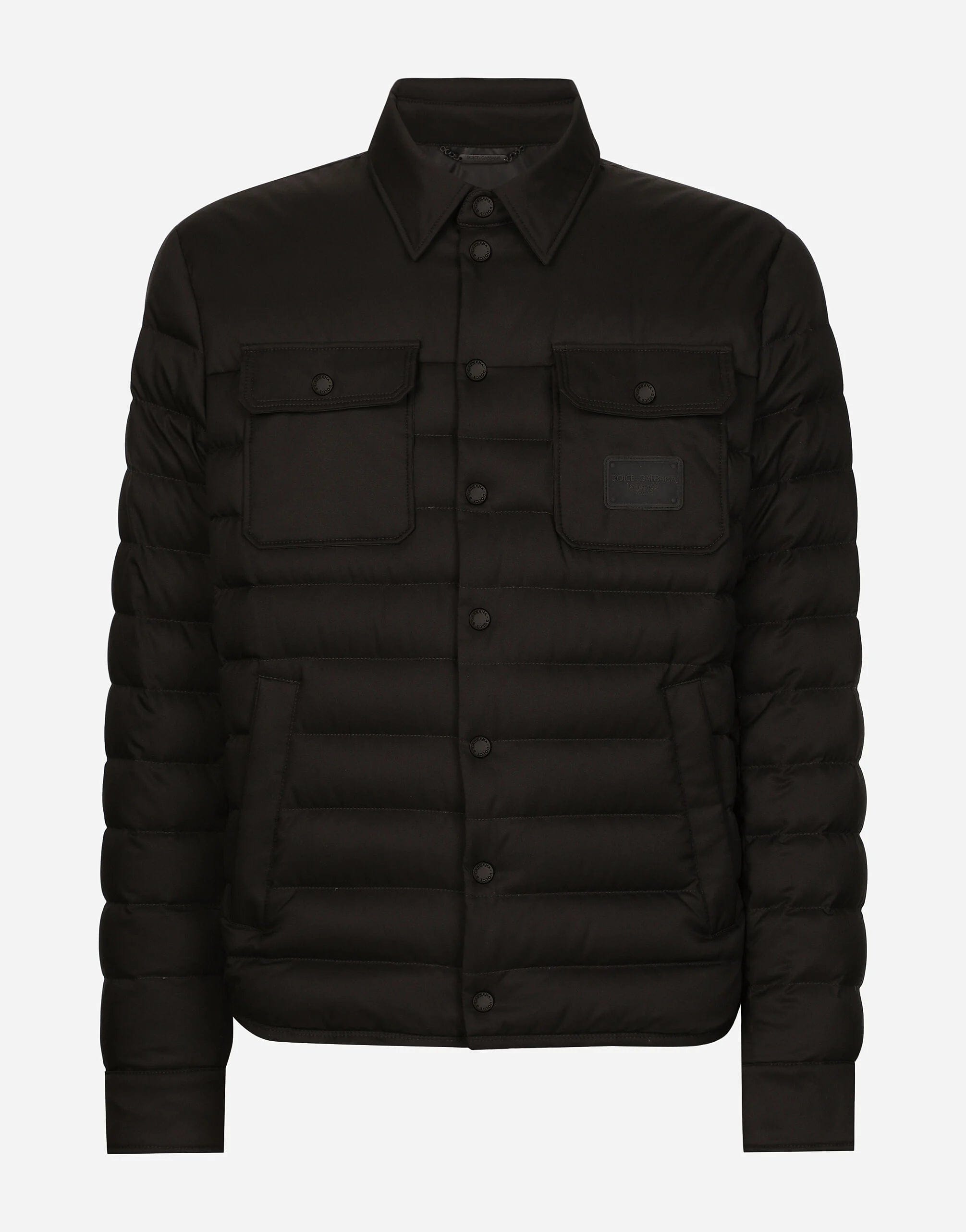 Dolce & Gabbana Logo-Patch Puffer Jacket