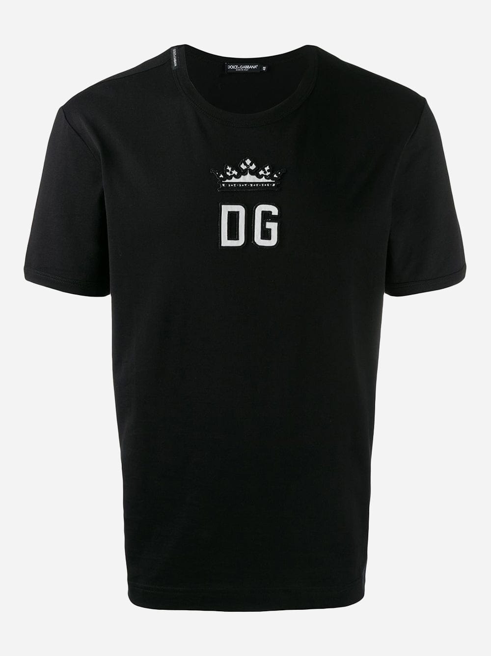 Dolce & Gabbana Logo Patch Short-Sleeve Cotton T-Shirt