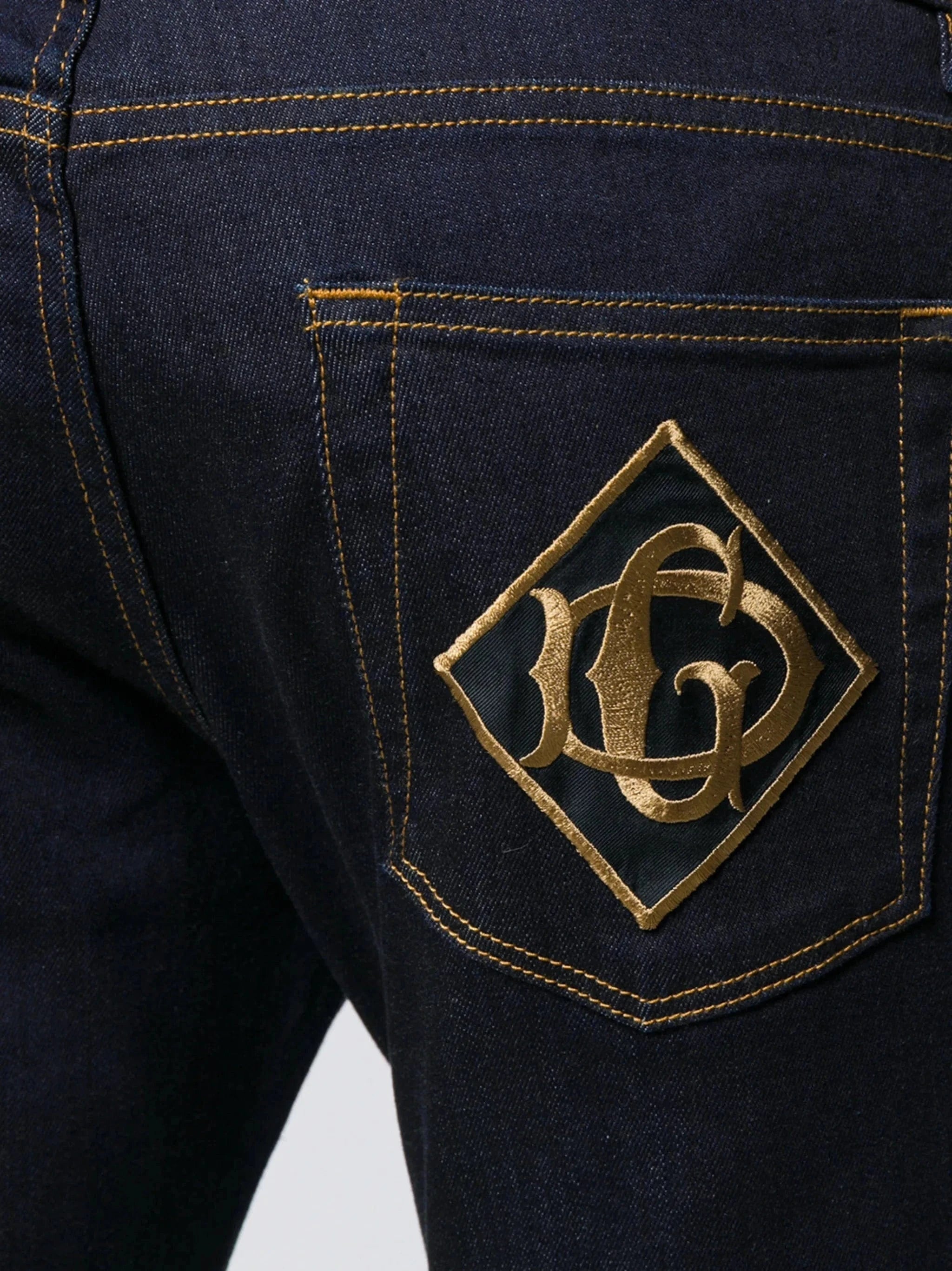 Dolce & Gabbana Logo Patch Skinny Jeans