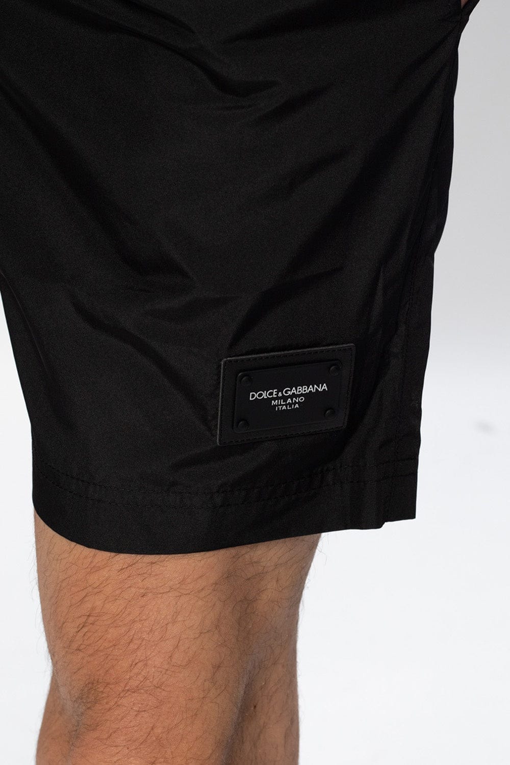Dolce & Gabbana Logo-Patch Swim Shorts