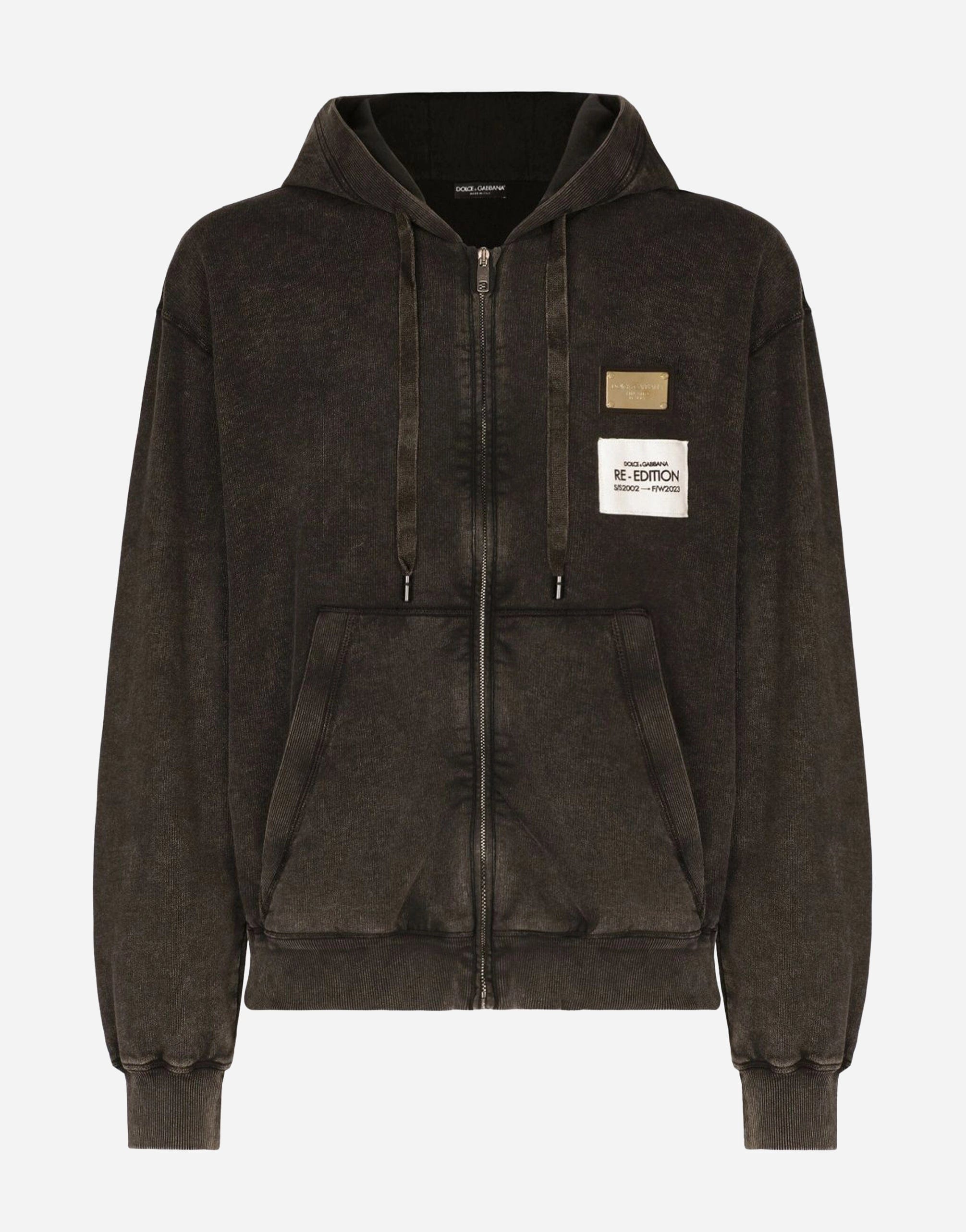 Dolce & Gabbana Logo-Patch Zipped Hoodie