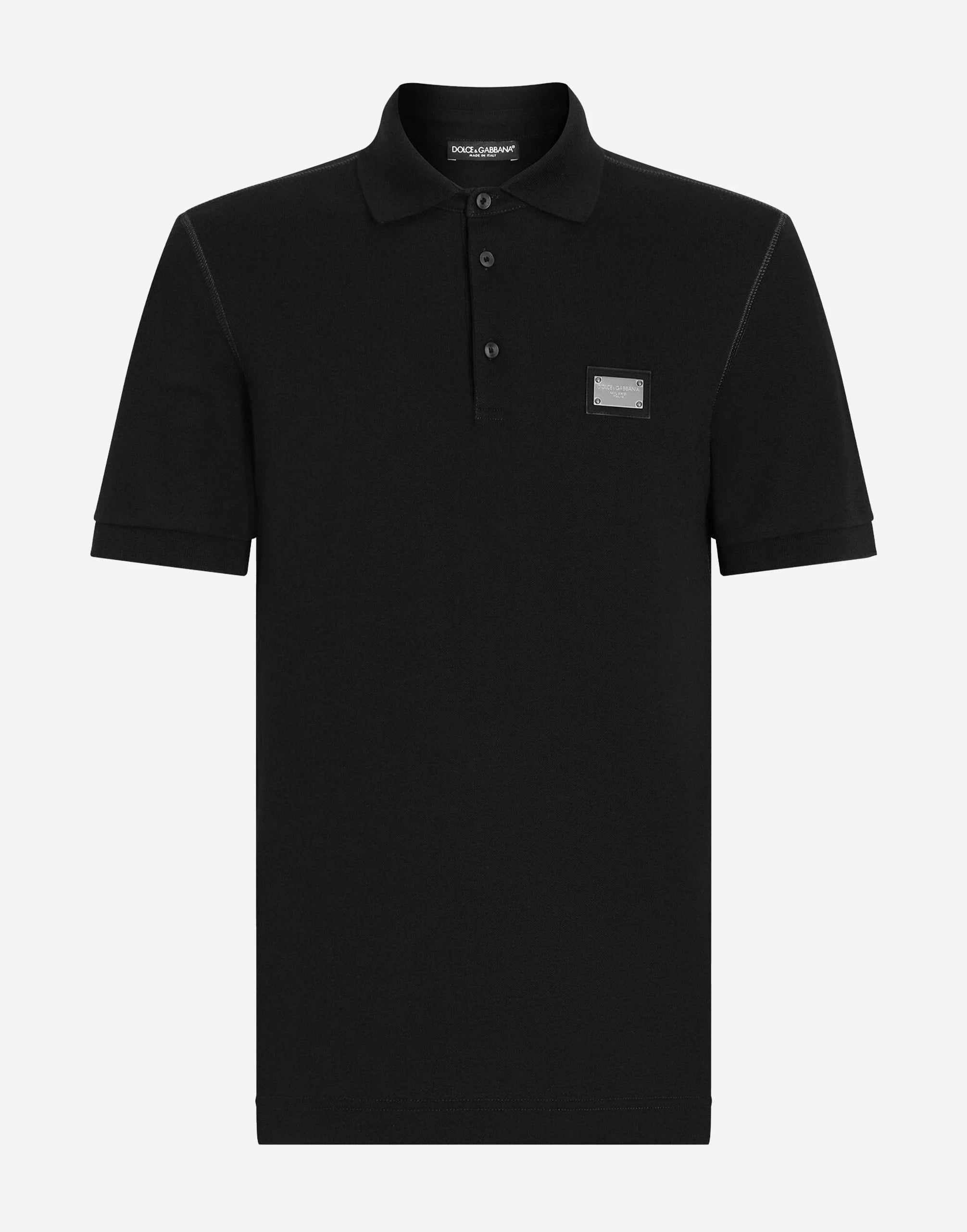 Dolce & Gabbana Logo Piqué Polo-Shirt