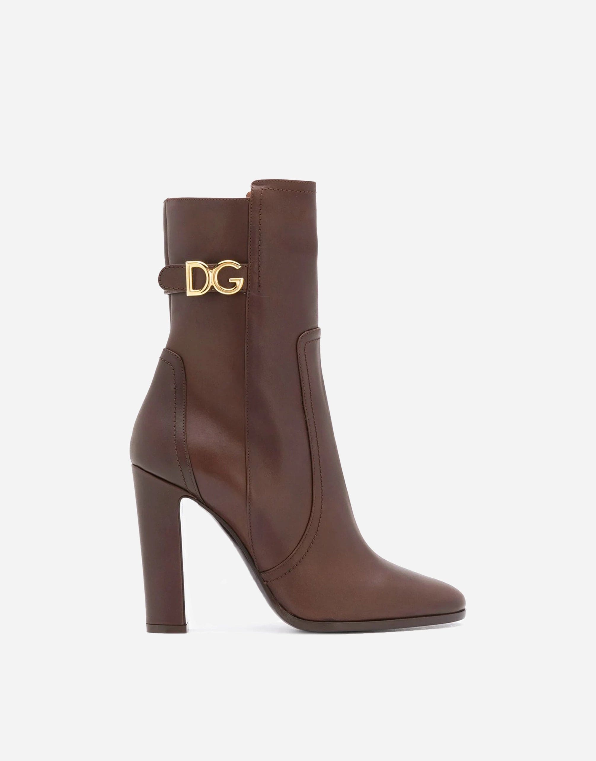 Dolce & Gabbana Logo-Plaque 110mm Calf-Length Boots