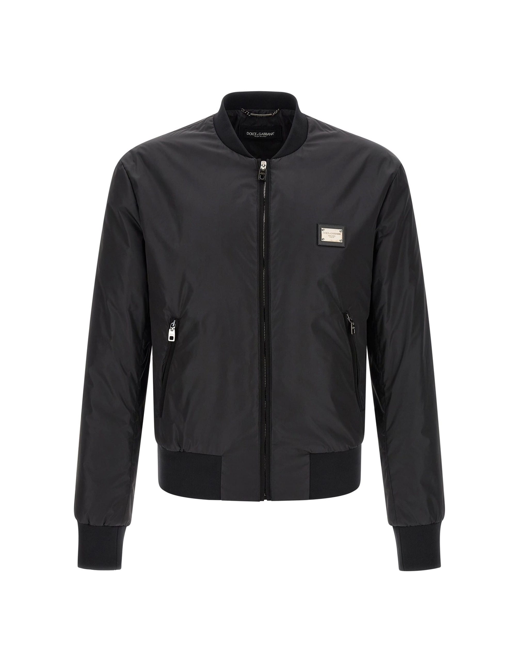 Dolce & Gabbana Dolce & Gabbana Logo Plaque Bomber Jacket