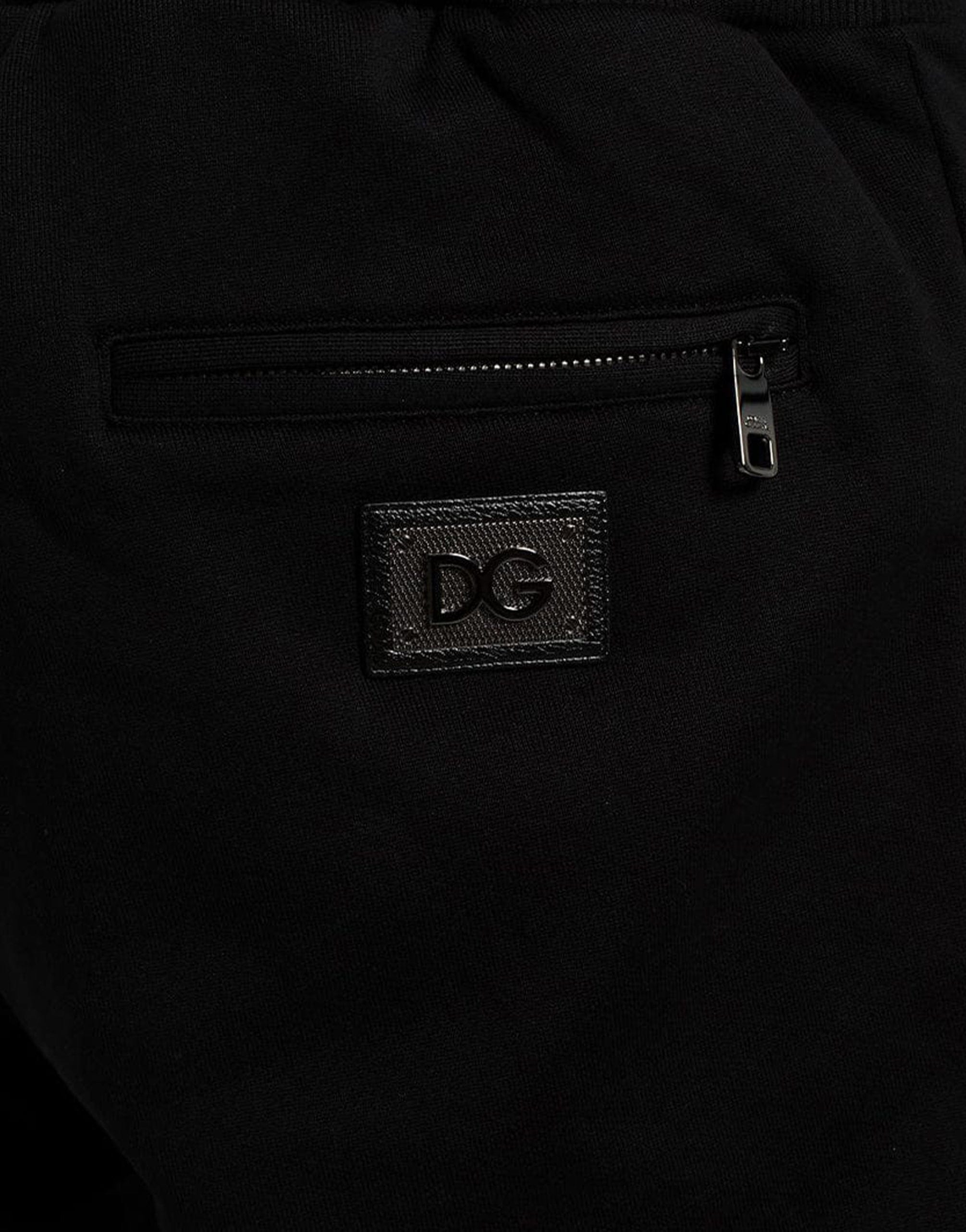 Dolce & Gabbana Logo Plaque Cotton Jogging Pants
