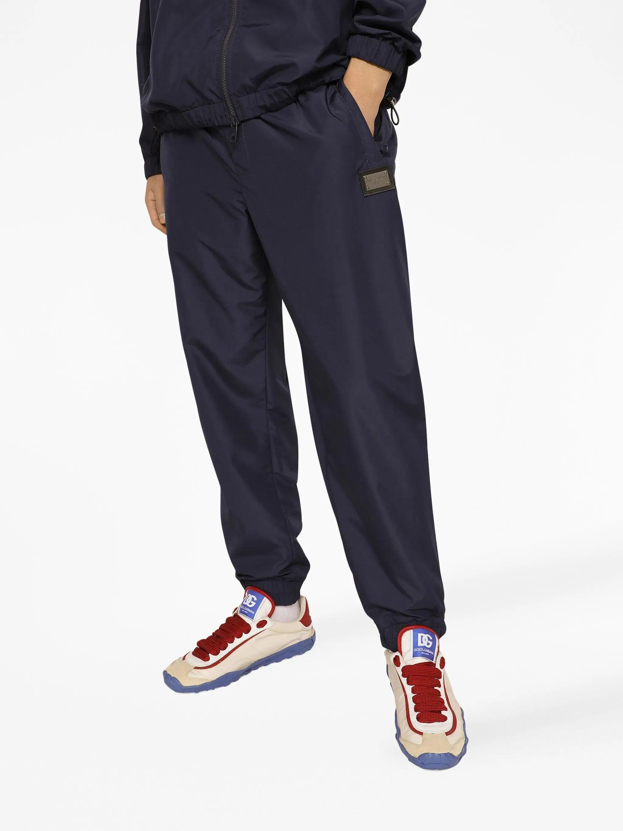 Dolce & Gabbana Dolce & Gabbana Logo-Plaque Drawstring Track Pants