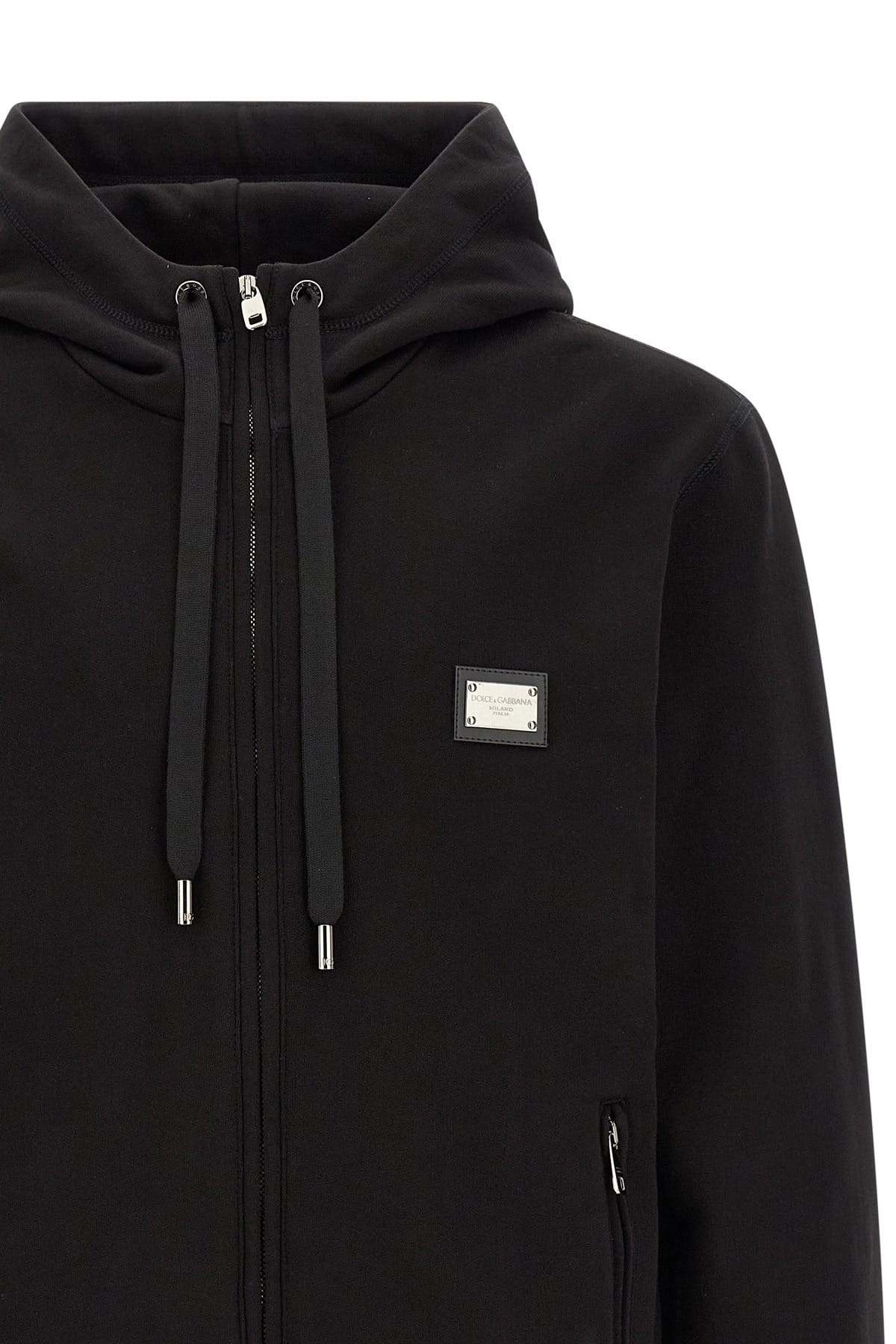 Dolce & Gabbana Logo Plaque Hoodie Hoodies