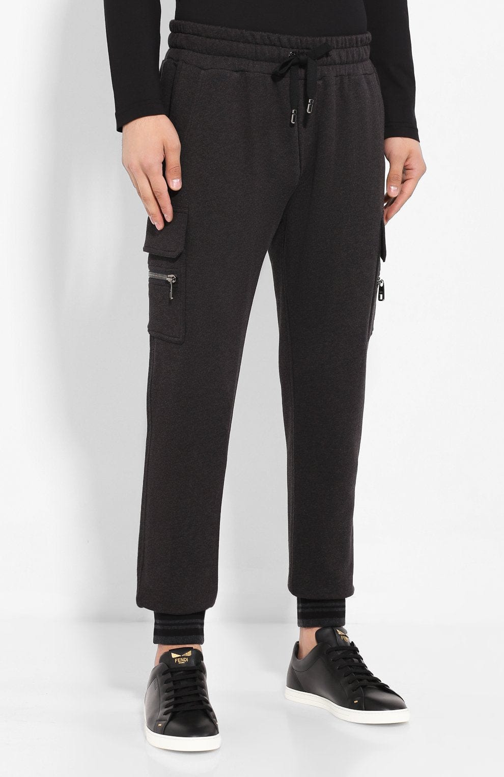 Dolce & Gabbana Logo-Plaque Jersey Track Pants