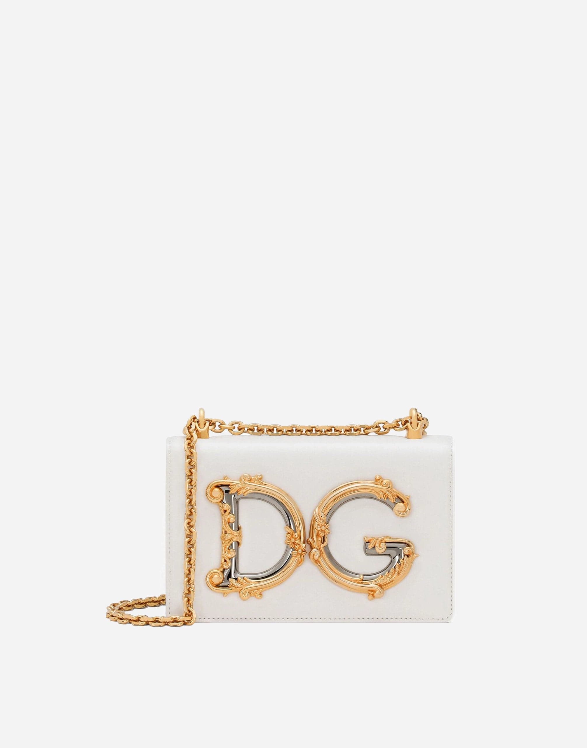 Dolce & Gabbana Logo-Plaque Lambskin Crossbody Bag