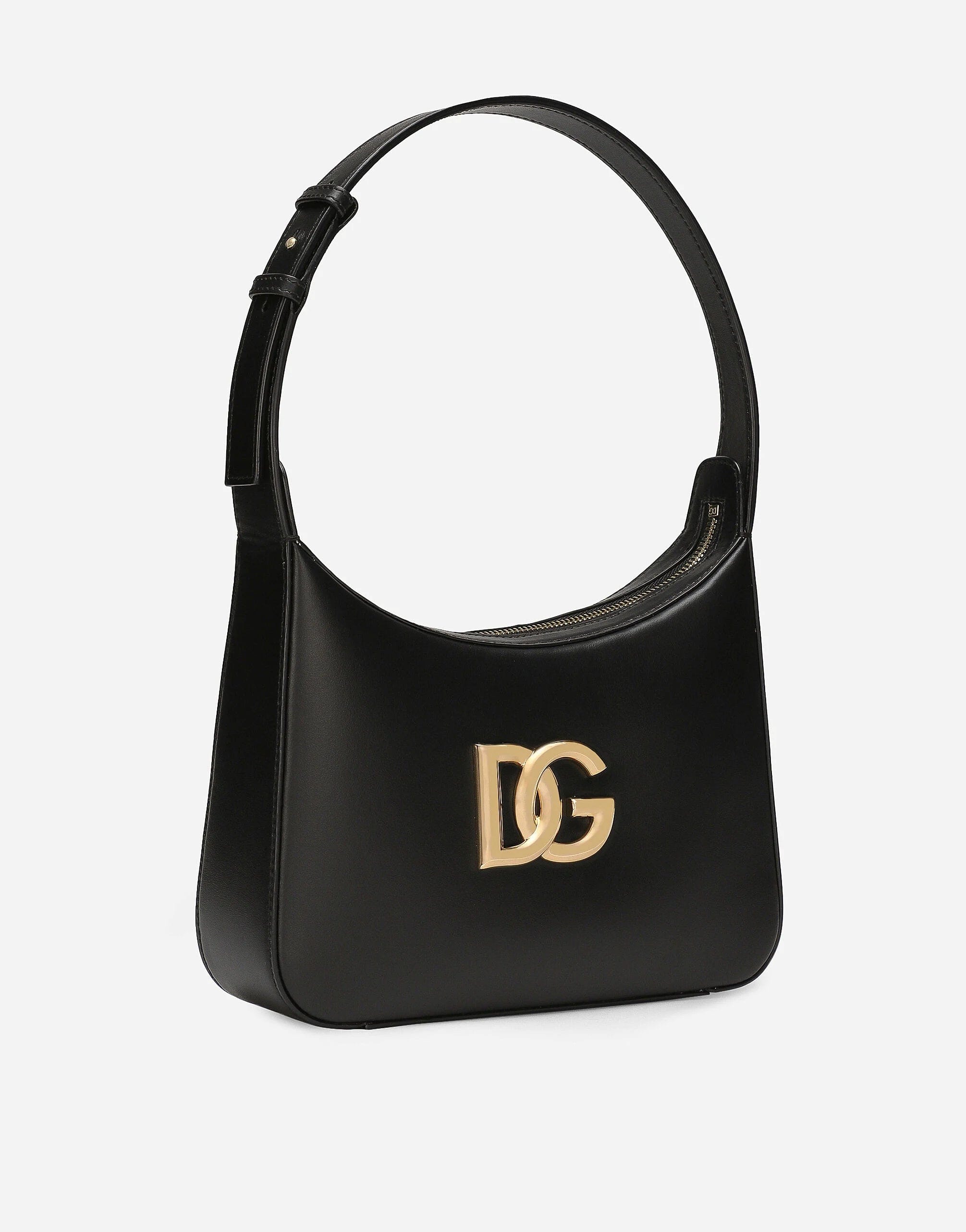 Dolce & Gabbana Logo-Plaque Leather Tote Bag