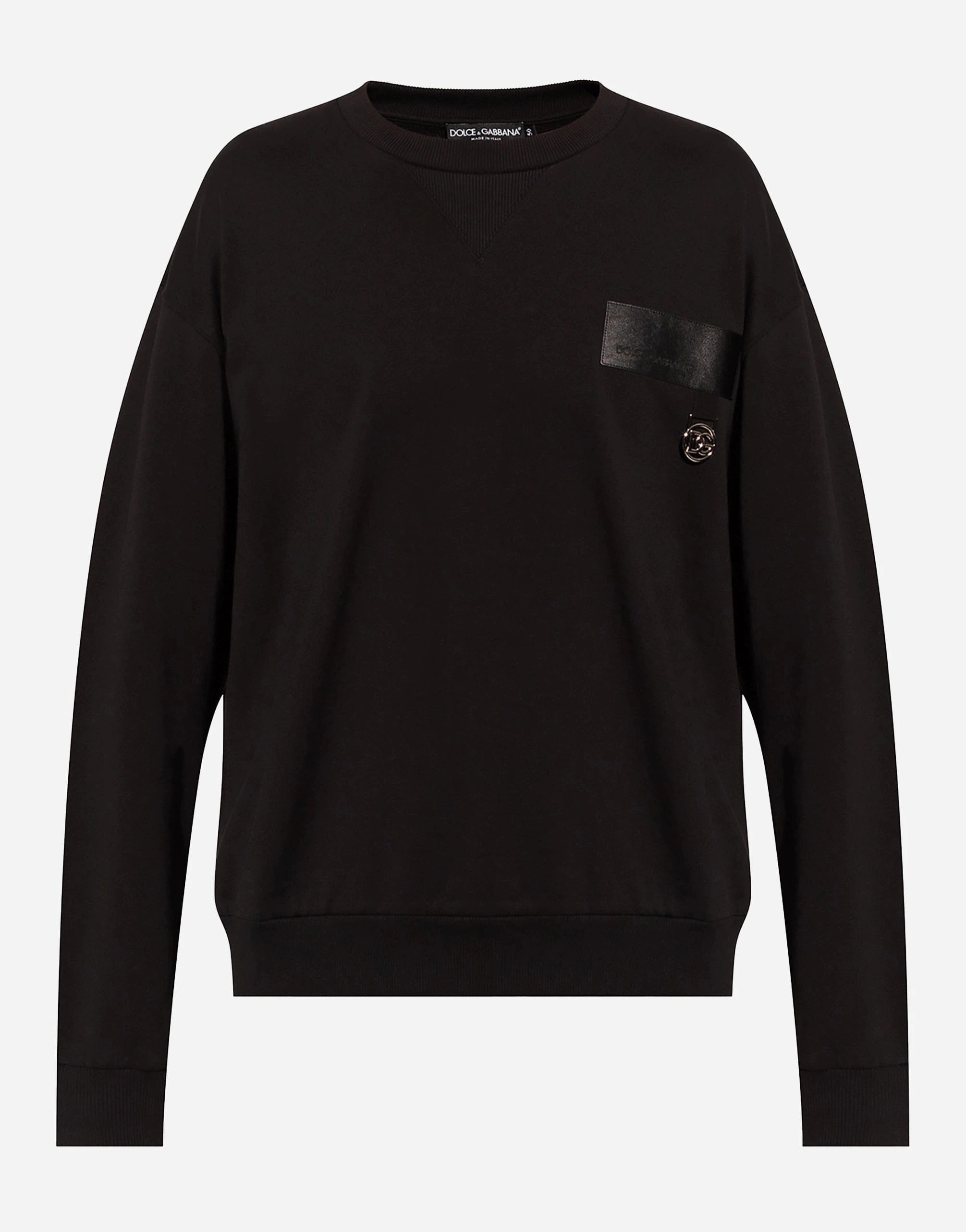 Dolce & Gabbana Logo-Plaque Long-Sleeve Sweatshirt